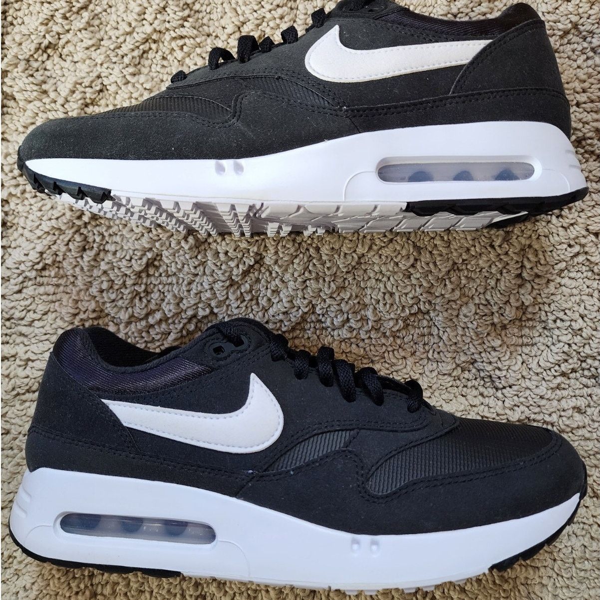 Nike Nike Air Max 1 '86 OG Golf Black White Pre-Owned Sz 9 Size US 9 / EU 42 - 2 Thumbnail