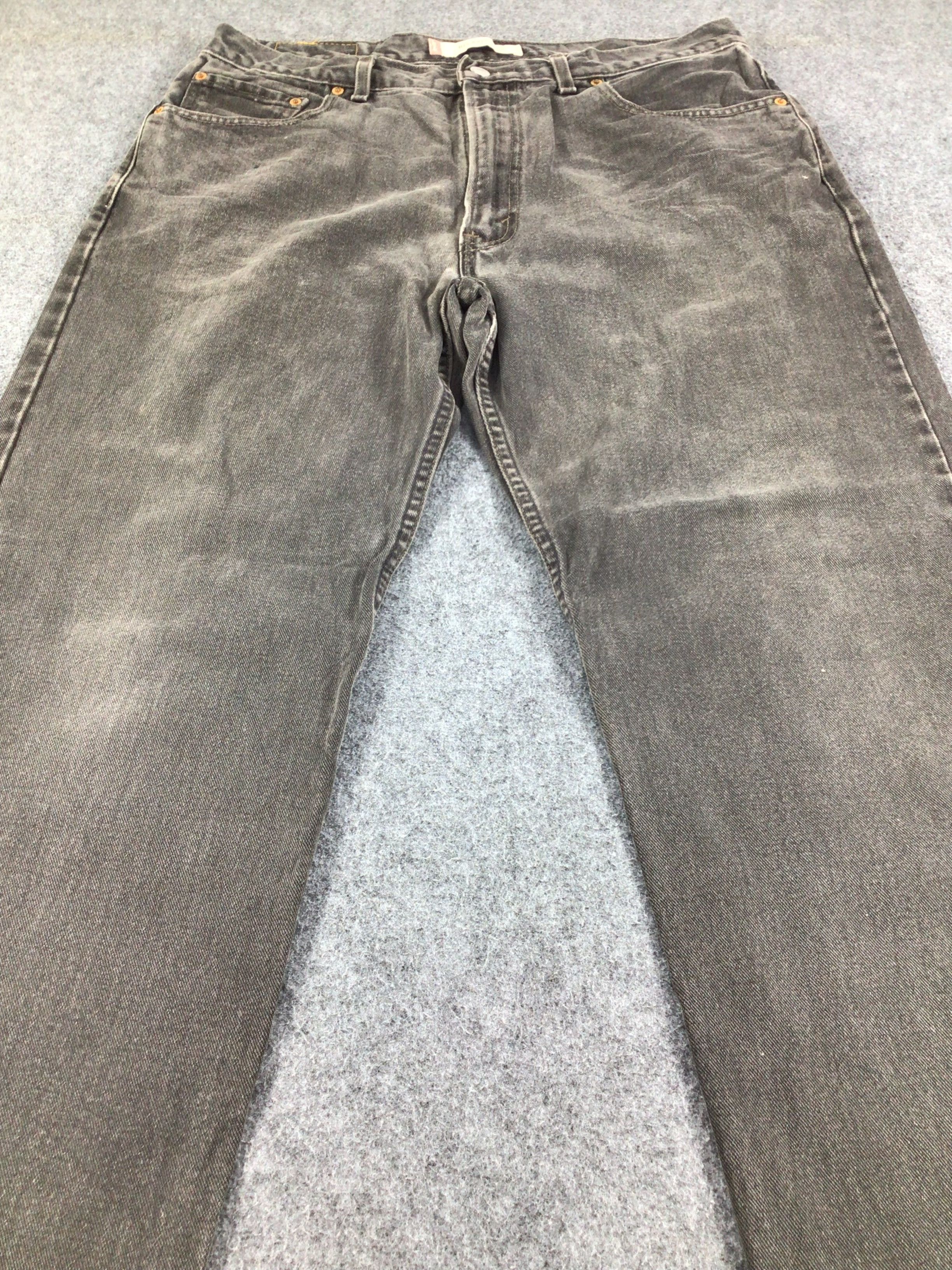 Levi's Vintage Levis 550 Jeans Faded Black Levi's Denim -J812 Size US 35 - 3 Thumbnail