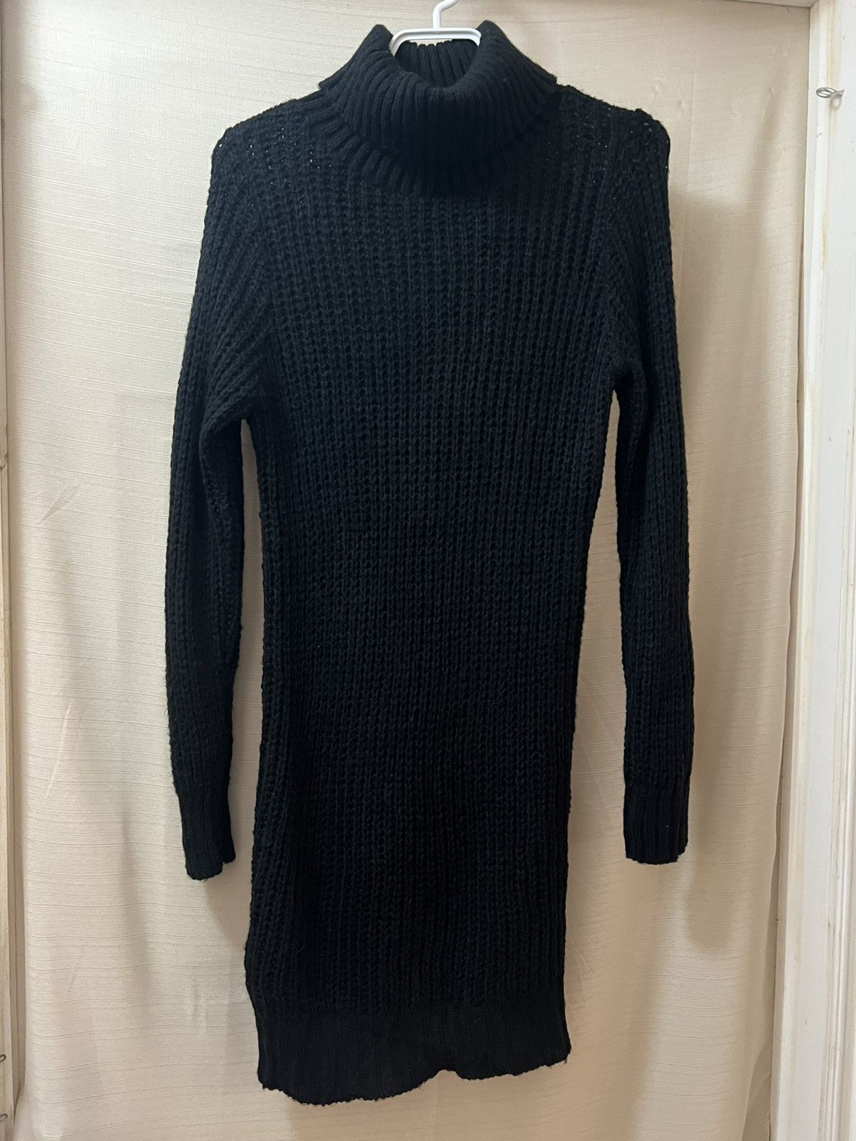 Nasty Gal Nasty Gal black turtleneck knit sweater dress size small Size S / US 4 / IT 40 - 1 Thumbnail