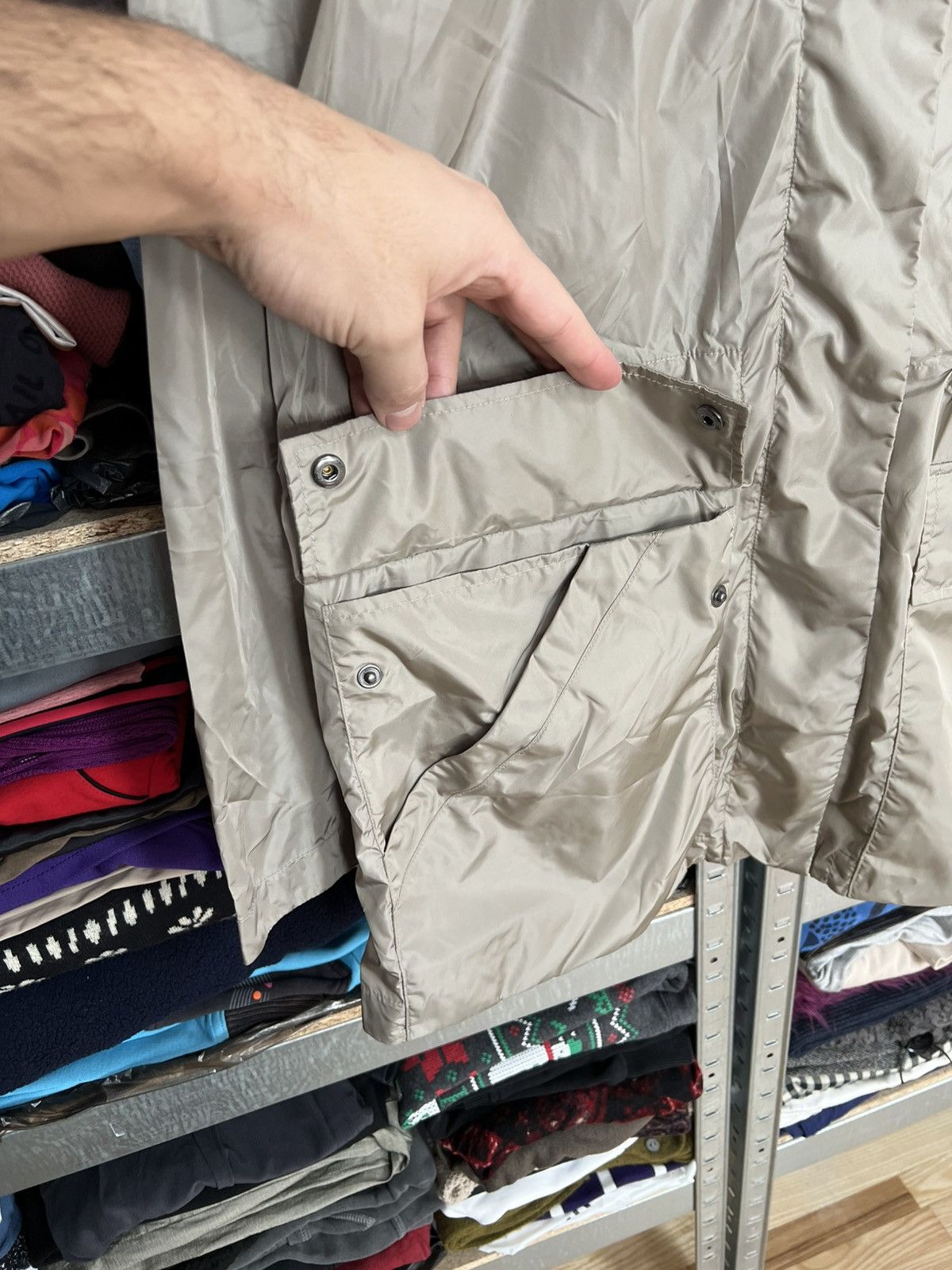 Colmar Colman Hooded Windbreaker Jacket Size 46 Nylon Zip Coat Size L / US 10 / IT 46 - 5 Thumbnail