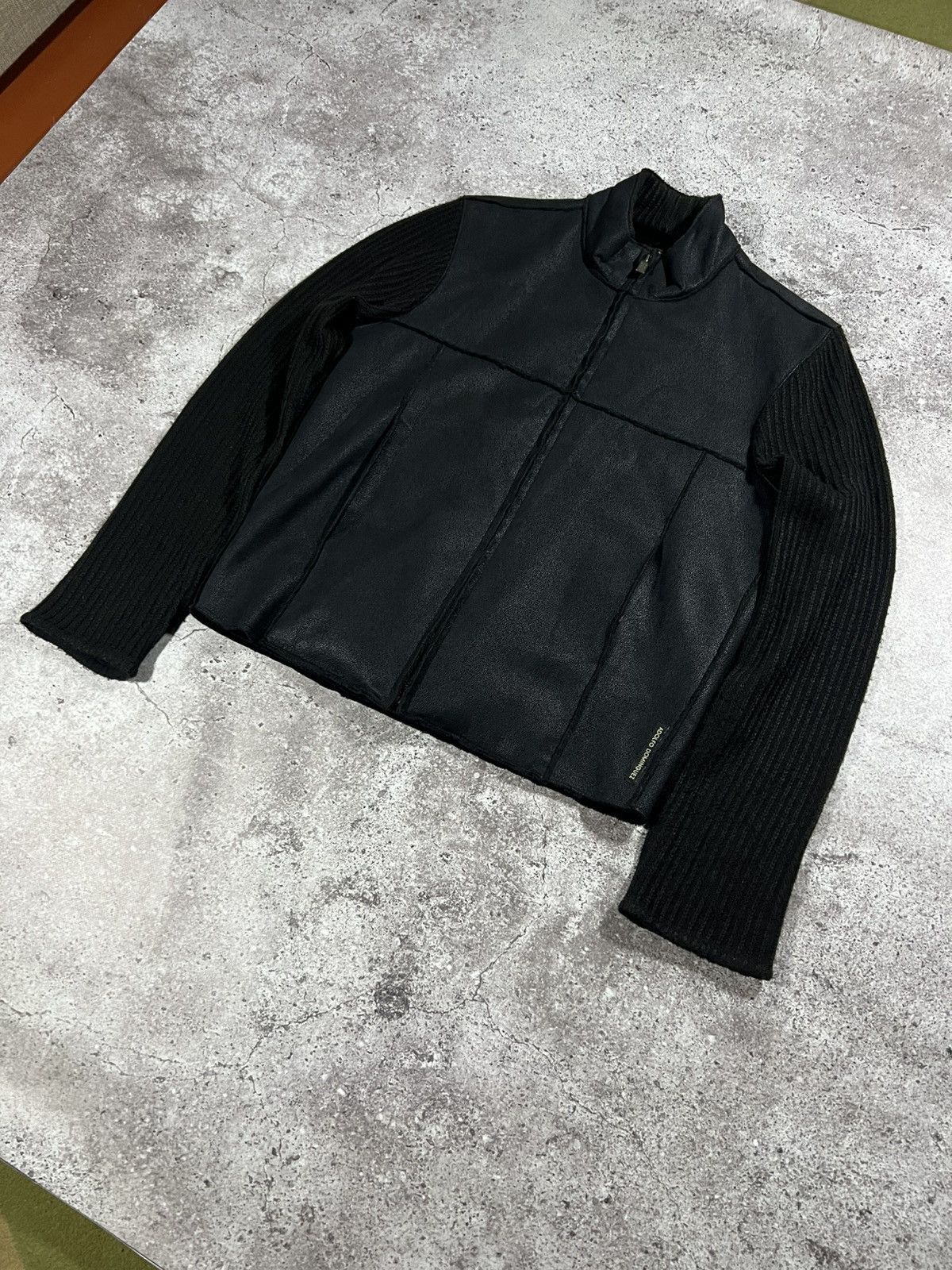 Adolfo Dominguez Black Leather Jacket Size US M / EU 48-50 / 2 - 1 Thumbnail