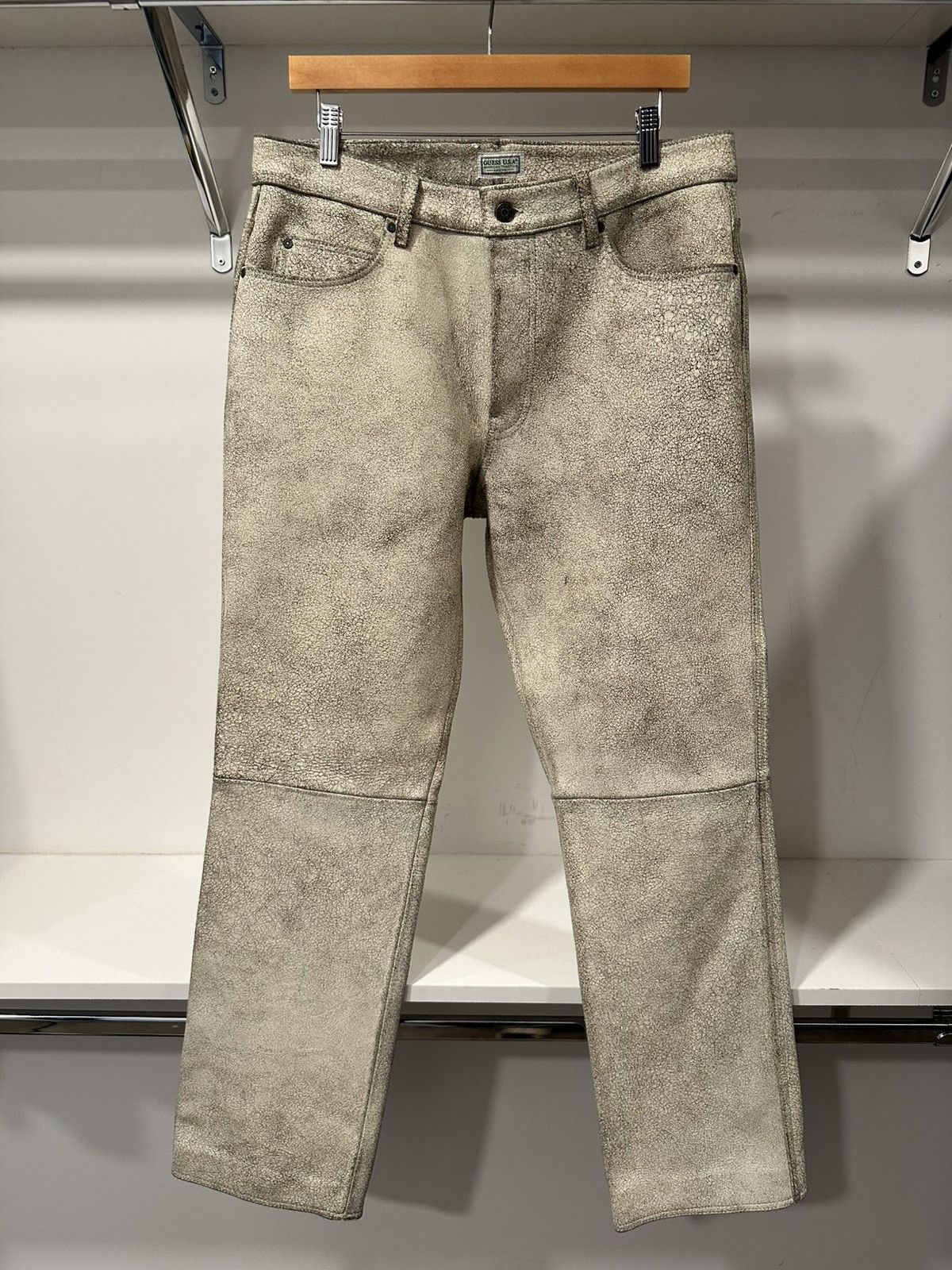 Guess Mens Guess Leather Pants Size US 32 / EU 48 - 1 Thumbnail