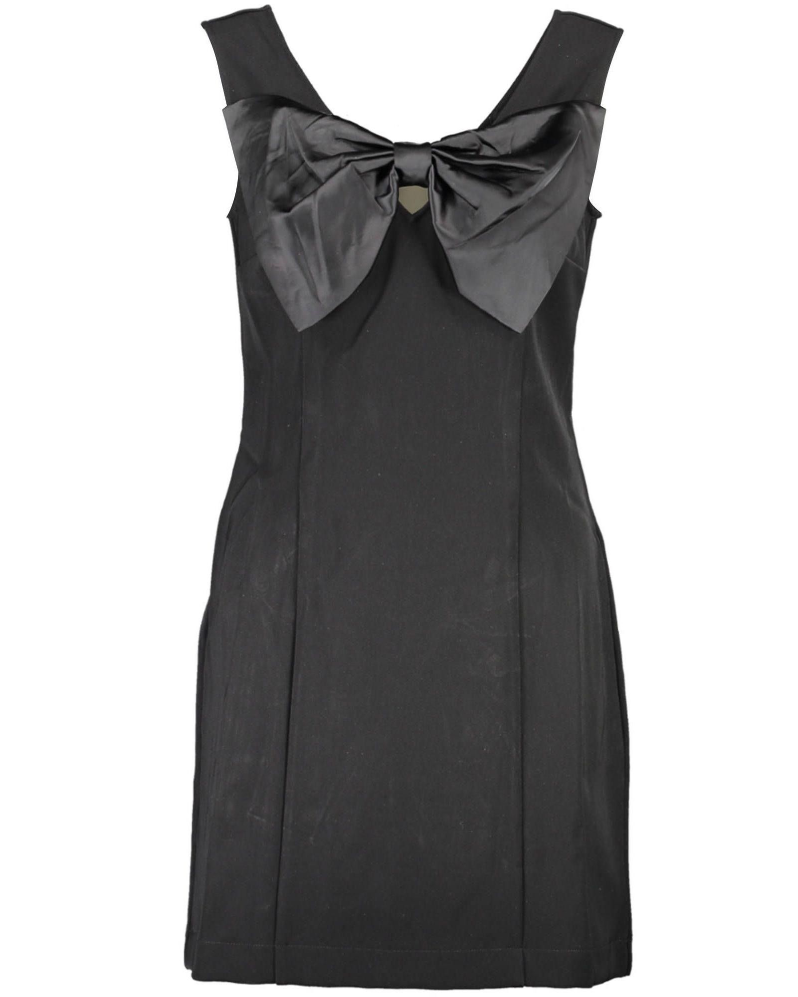 image of Guess Contrasting Details Sleeveless Dress in Black, Women's (Size Small)