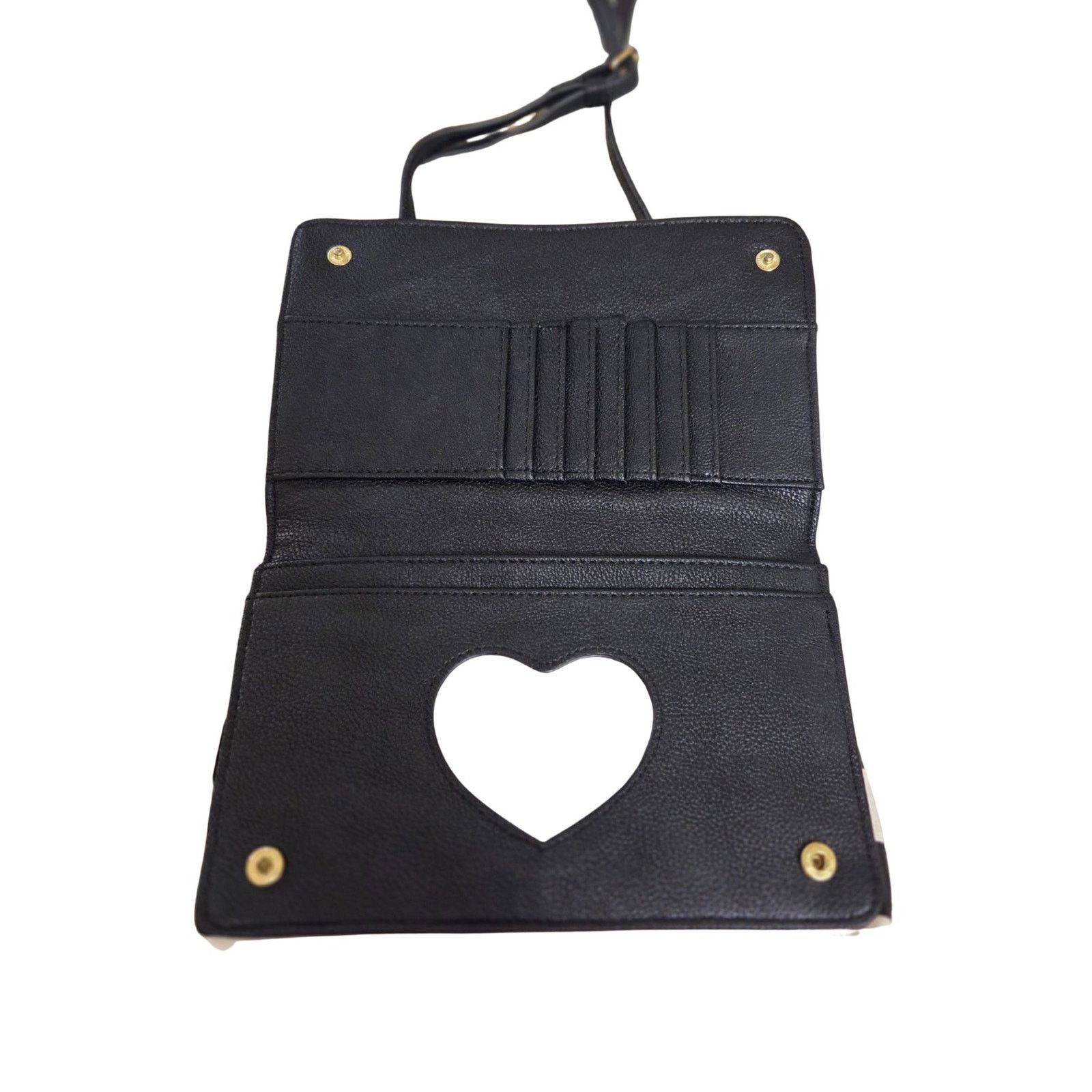 Betsey Johnson Betsey Johnson Black White Stripe Crossbody Purse Yellow Bow Size ONE SIZE - 3 Thumbnail
