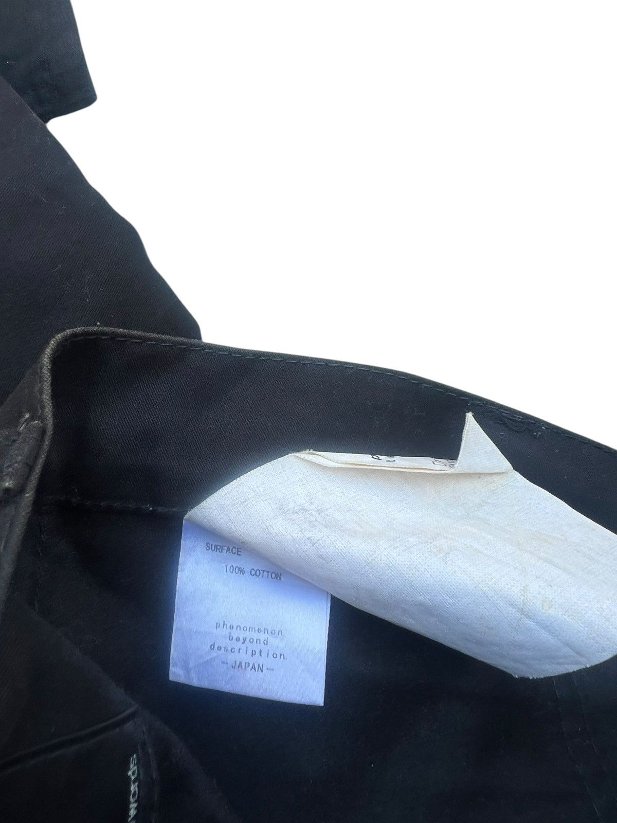 Japanese Brand Phenomenon Japan Fade Black Moleskin Cotton Flare Pant Size US 30 / EU 46 - 22 Thumbnail