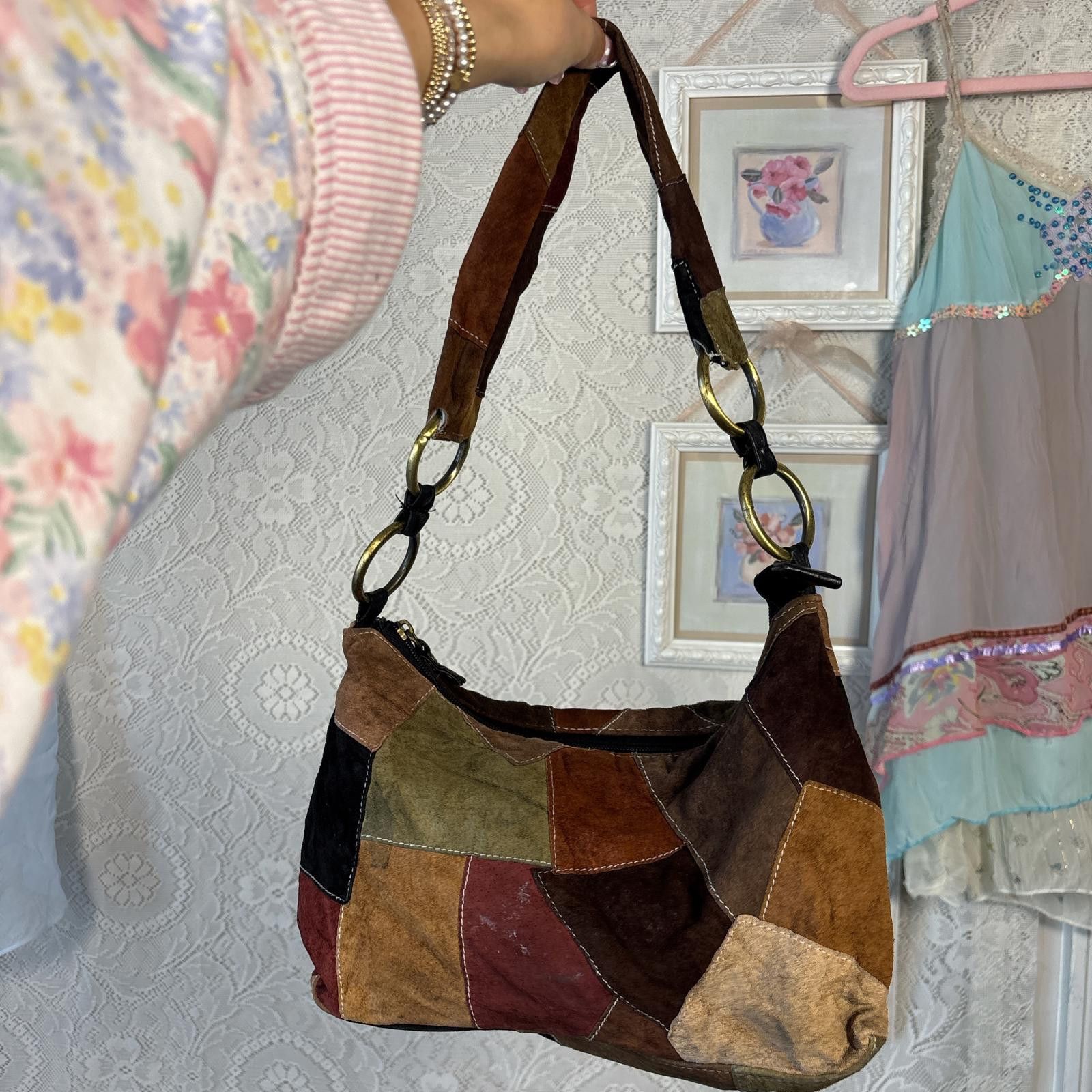 Other vintage suede leather patchwork purse Size ONE SIZE - 2 Thumbnail