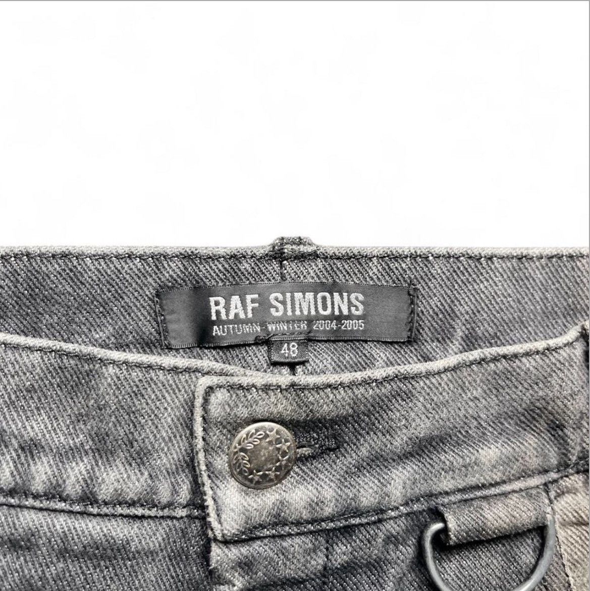 Raf Simons AW04 Raf Simons Ma-1 Cargo pocket Denim - Grey Size US 32 / EU 48 - 4 Thumbnail