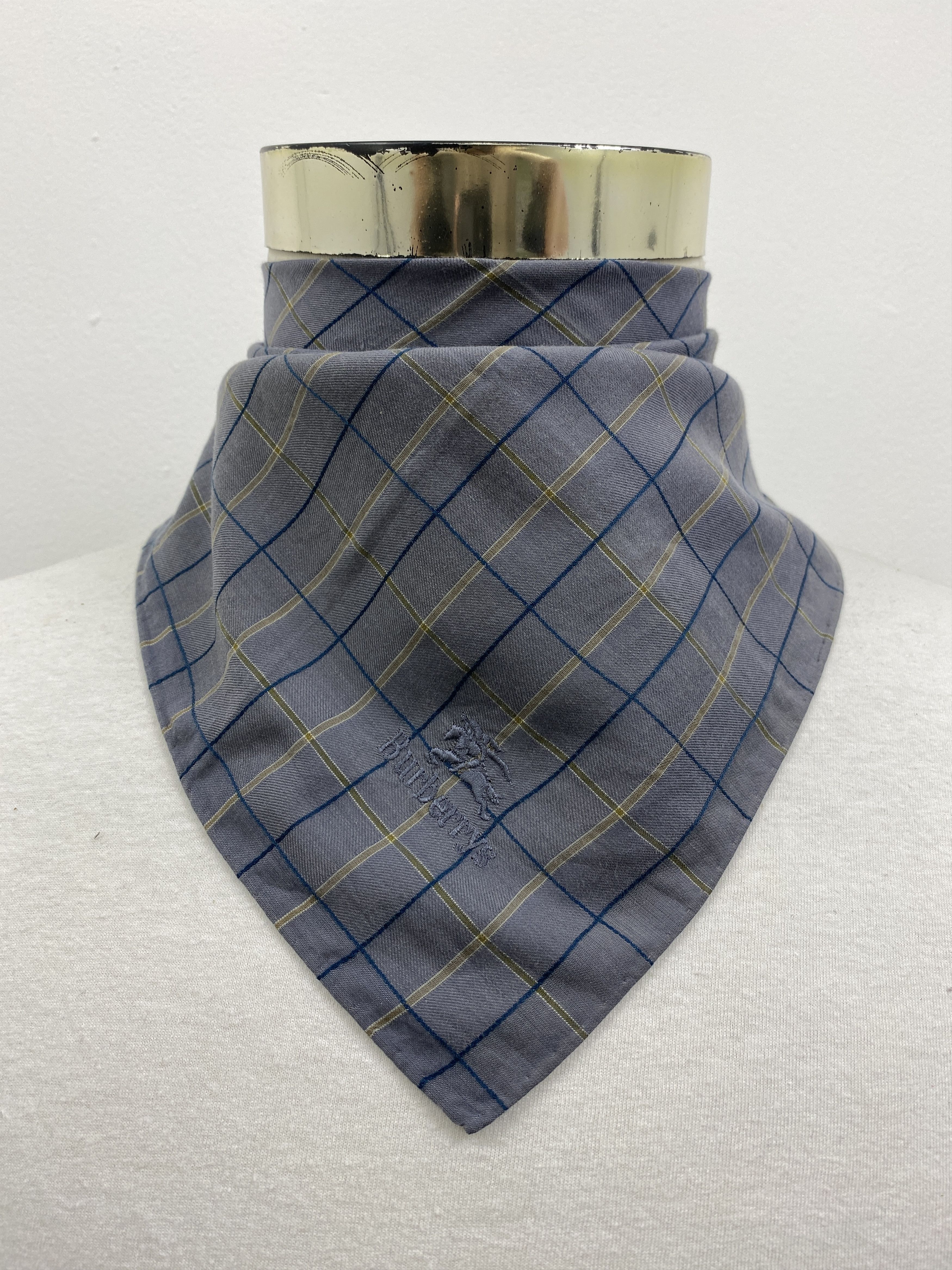 Burberry × Vintage Burberry Handkerchief / Bandana / Neckerchief HKC0410 Size ONE SIZE - 2 Thumbnail