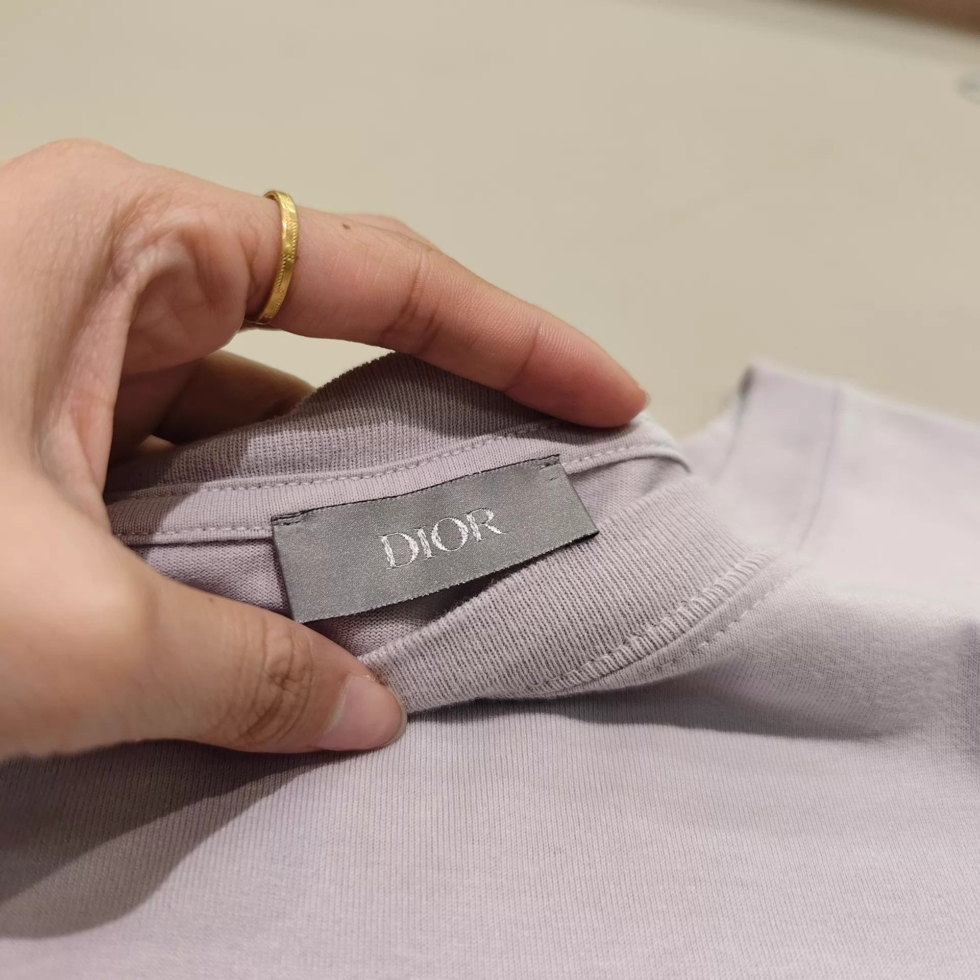 Dior Dior Men's Light Purple Short Sleeve T-Shirt L Size US L / EU 52-54 / 3 - 8 Thumbnail