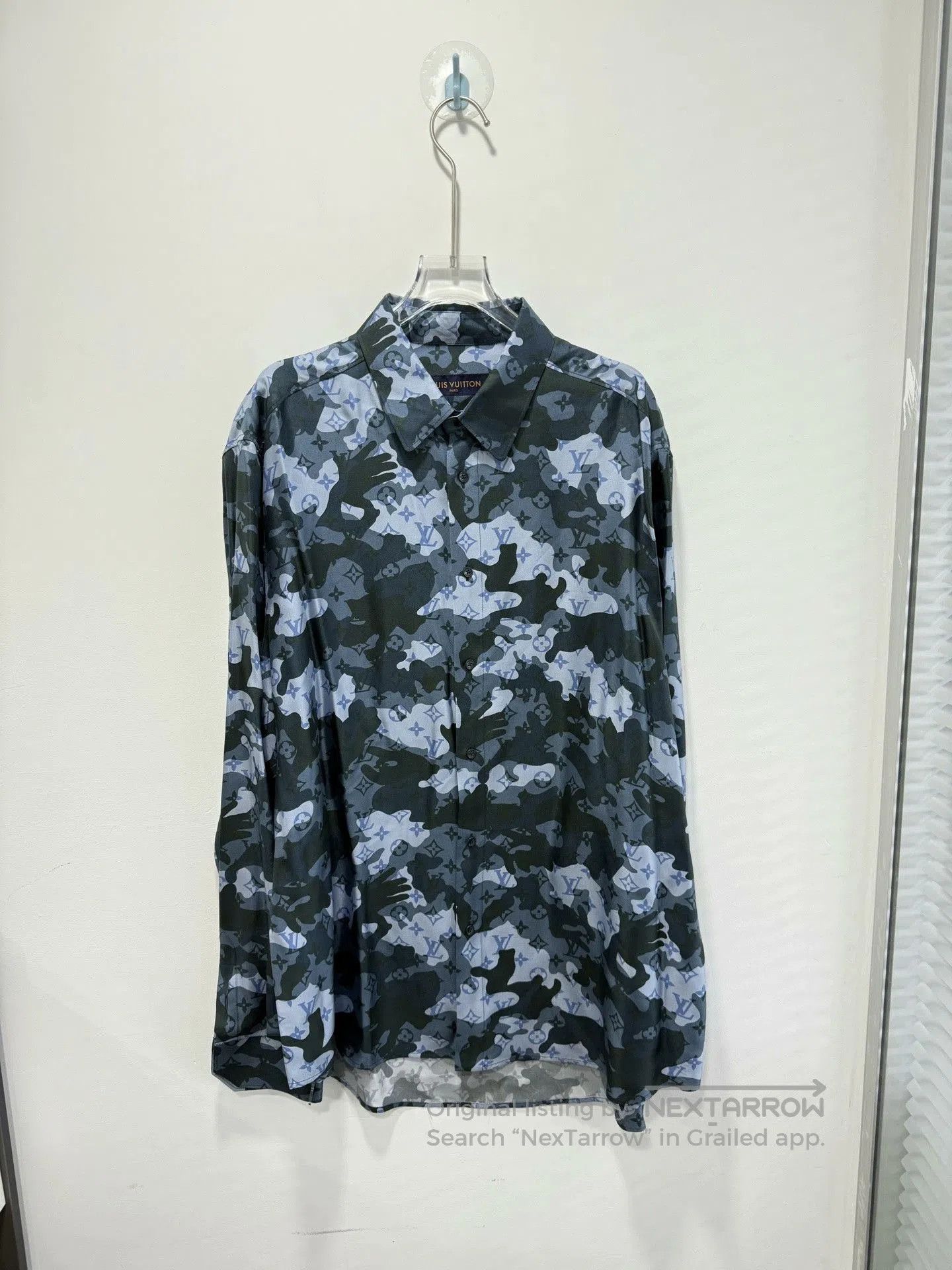 Louis Vuitton Louis Vuitton Monogram Camo Silk Shirt. Size US XXL / EU 58 / 5 - 1 Thumbnail