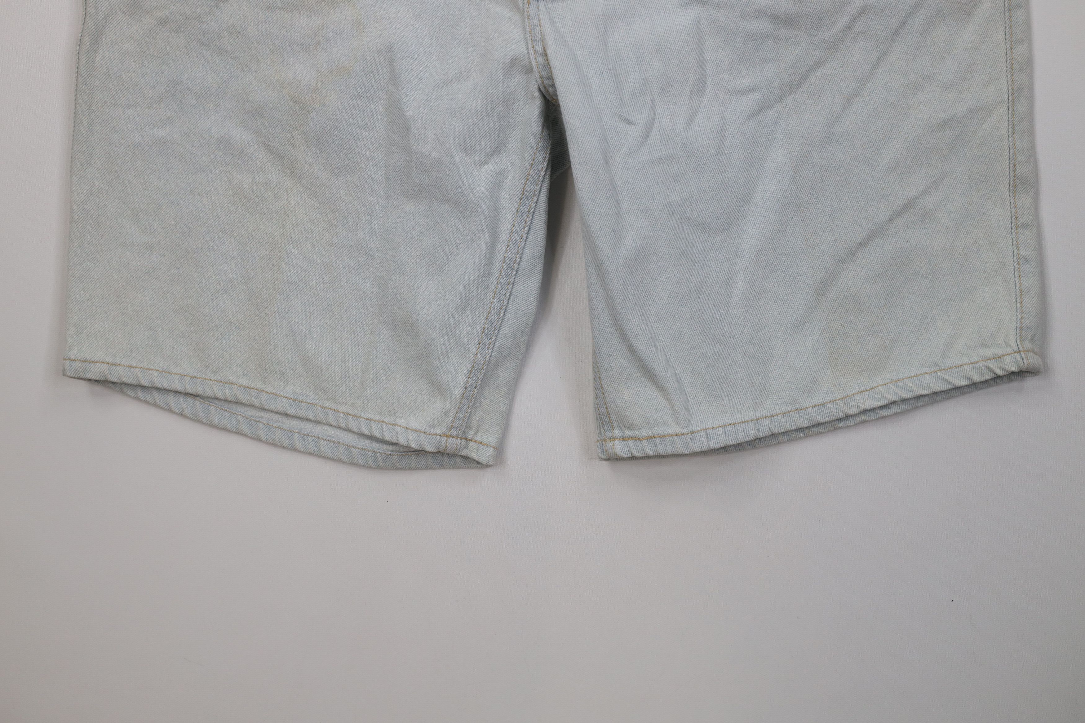 Vintage Vintage 90s Streetwear Baggy Relaxed Fit Denim Jean Shorts Size US 34 / EU 50 - 4 Thumbnail