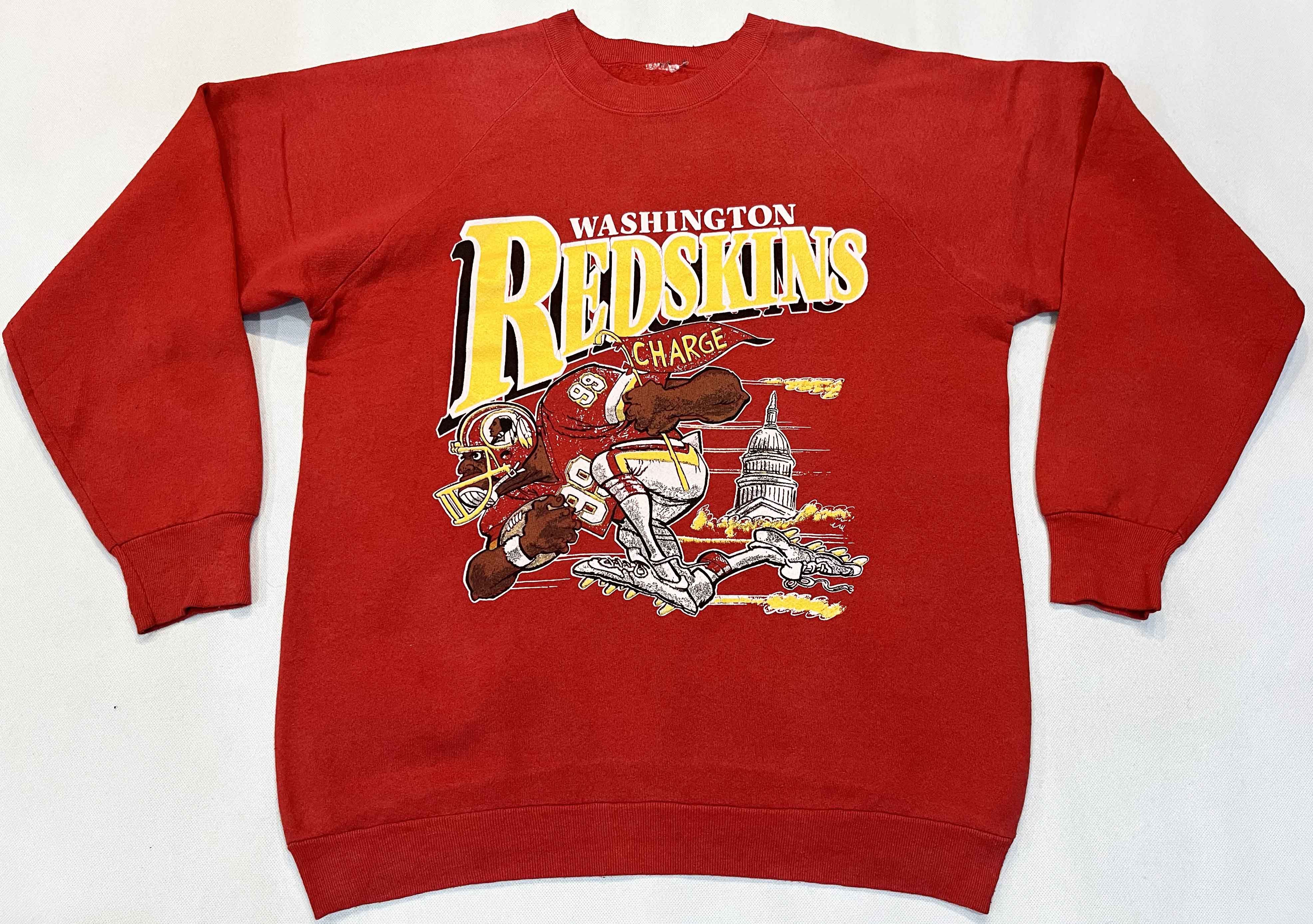 VTG REDSKINS SWEATSHIRT LOGO factory NFL WASHINGTON FOOTBALL 90s MAJESTIC CREWNECK XL