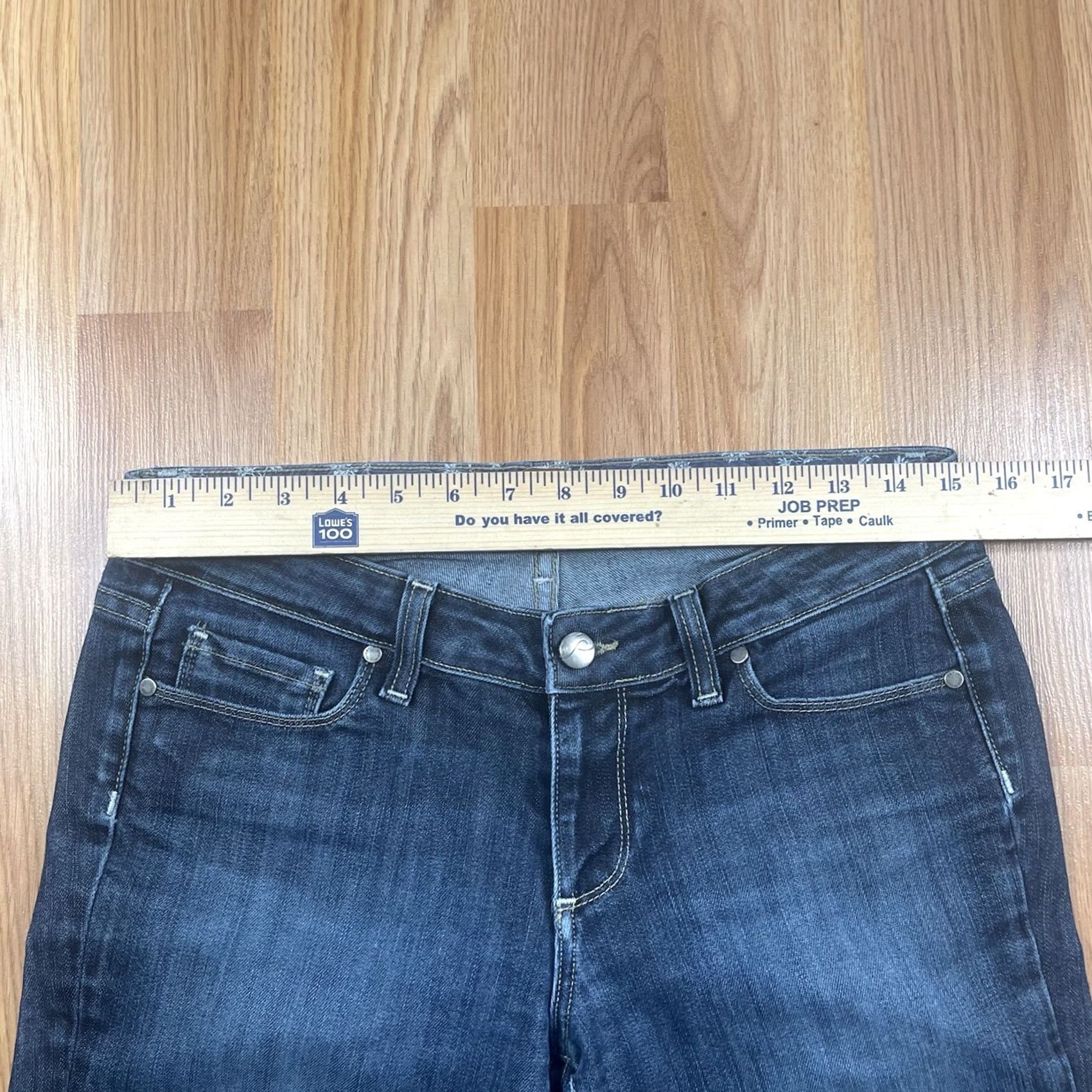 Paige Paige Hollywood Hills Classic Rise Boot Cut Blue Premium Denim Jeans Womens 29 Blue Jeans Womens 29 Paige Hollywood Hills Boot Cut Denim 29 White Size 29" - 2 Thumbnail