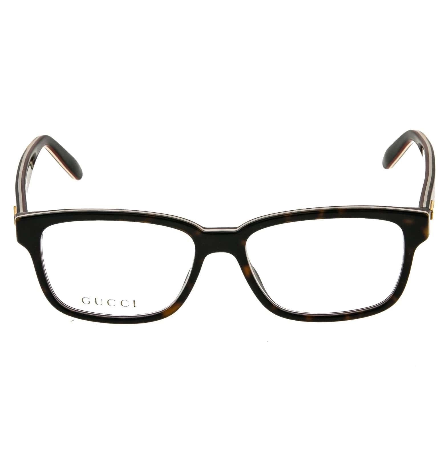 Gucci GUCCI GG0272O 0272 Havana Web Green Red Unisex Eyeglasses Size ONE SIZE - 8 Thumbnail