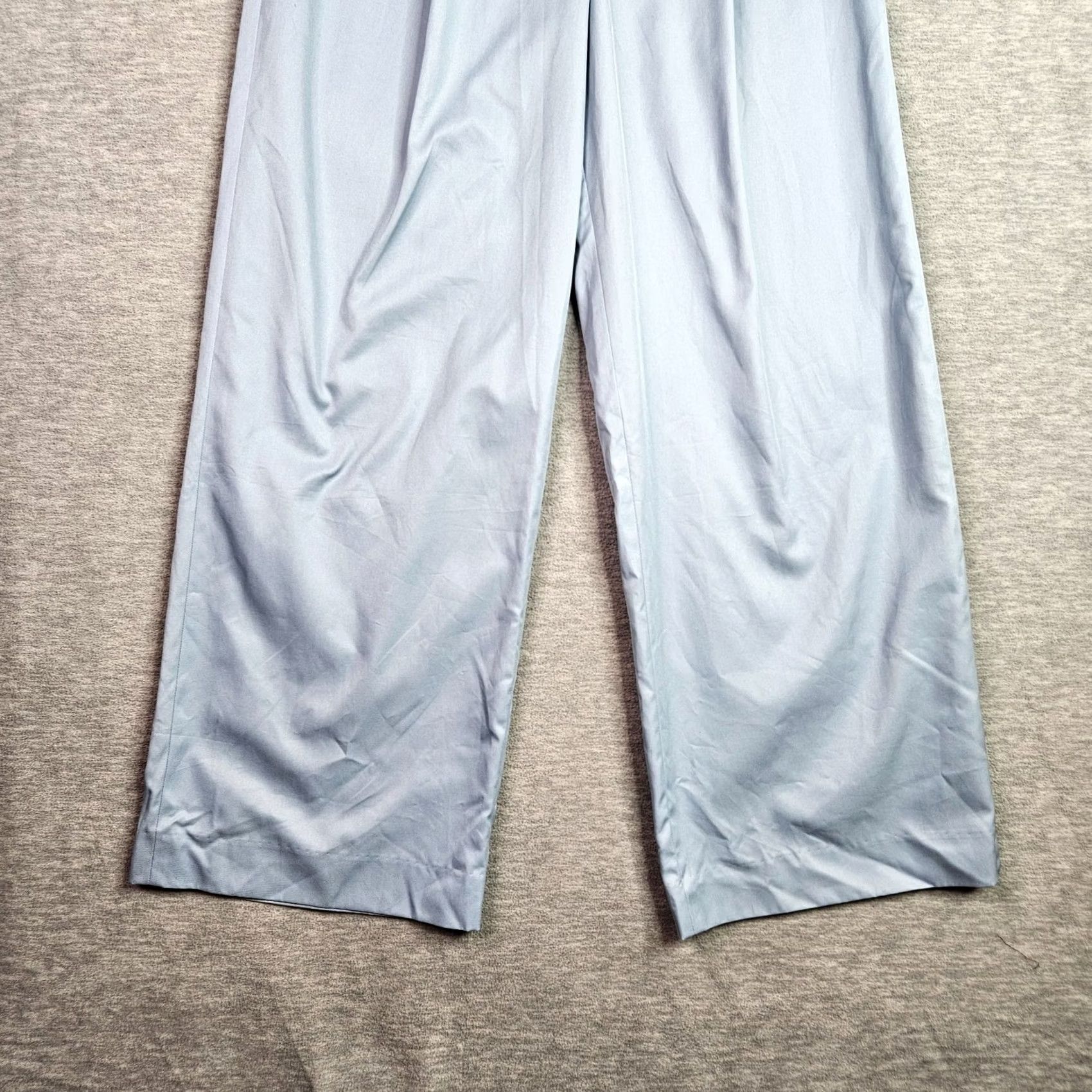 Vintage Tomorrowland Women's Light Blue Pleated Wide Leg Pant Sz 38 Size 26" / US 2 / IT 38 - 3 Thumbnail