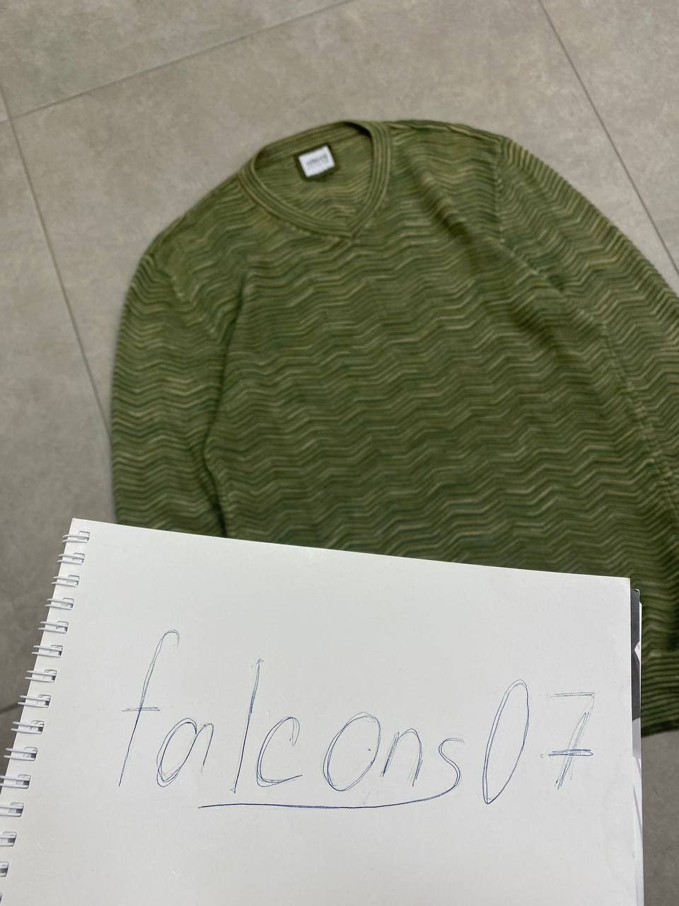 Armani Collezioni Armani Collezioni V-Neck Missoni Style Knit Sweater Size US M / EU 48-50 / 2 - 2 Thumbnail