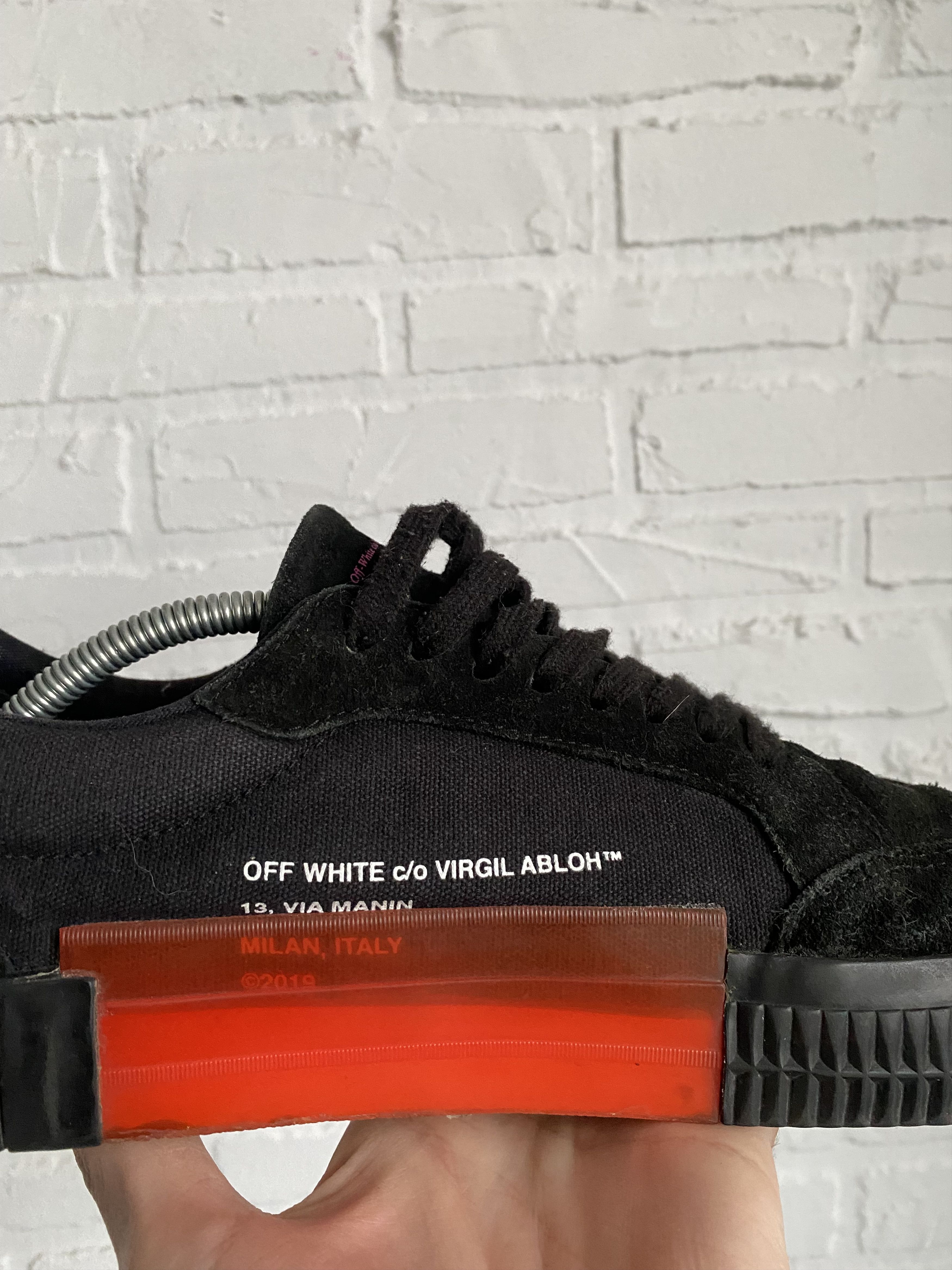 Off-White Off White suede leather black vulcanized sneakers Size US 10 / EU 43 - 3 Thumbnail