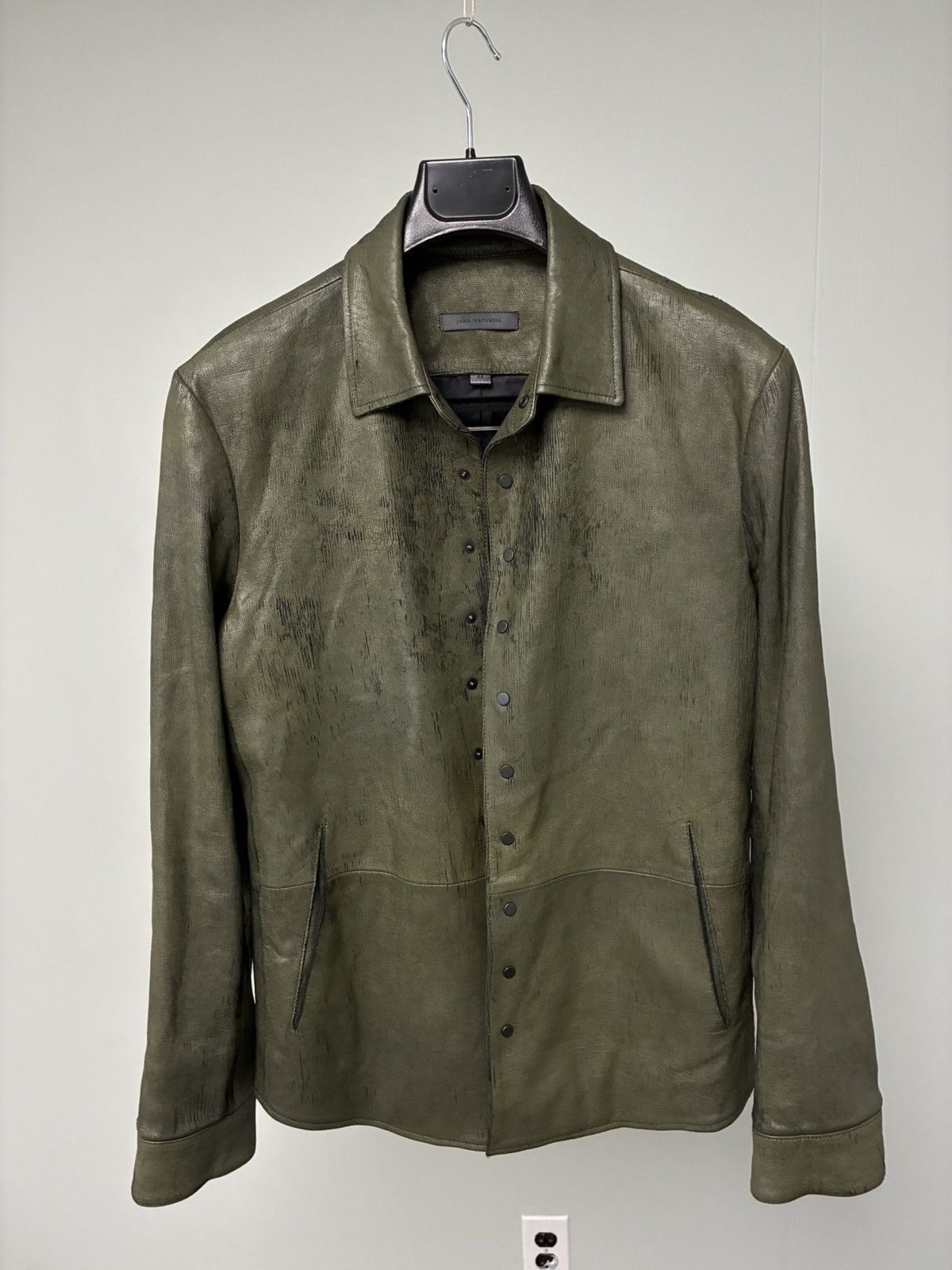 John Varvatos Kelch Leather Shirt Jacket EU 44 USA 34 small Size US S / EU 44-46 / 1 - 11 Thumbnail