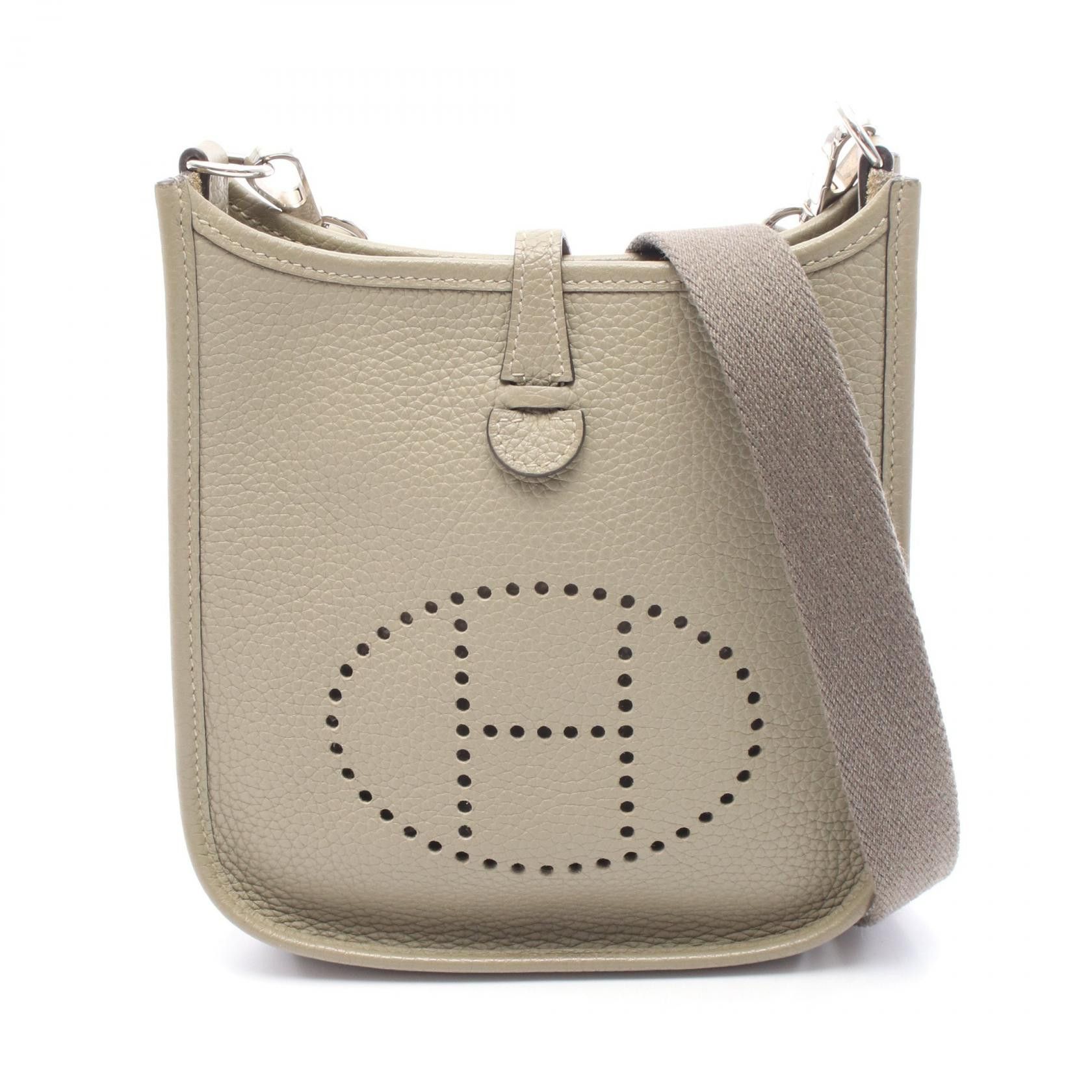 Hermes Hermes Evelyne Tpm Taurillon Clemence Shoulder Bag Leather Shoulder Bag Stamp A (2017) in Green, Women's