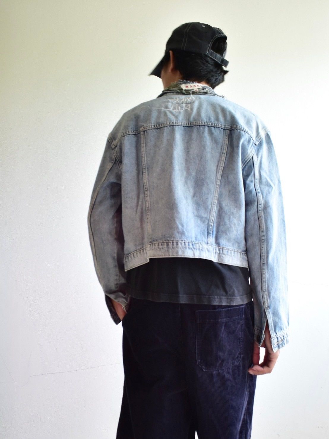 Handmade Patchwork Vintage “FUCK” Denim Jacket by Darkpull Size US S / EU 44-46 / 1 - 10 Thumbnail