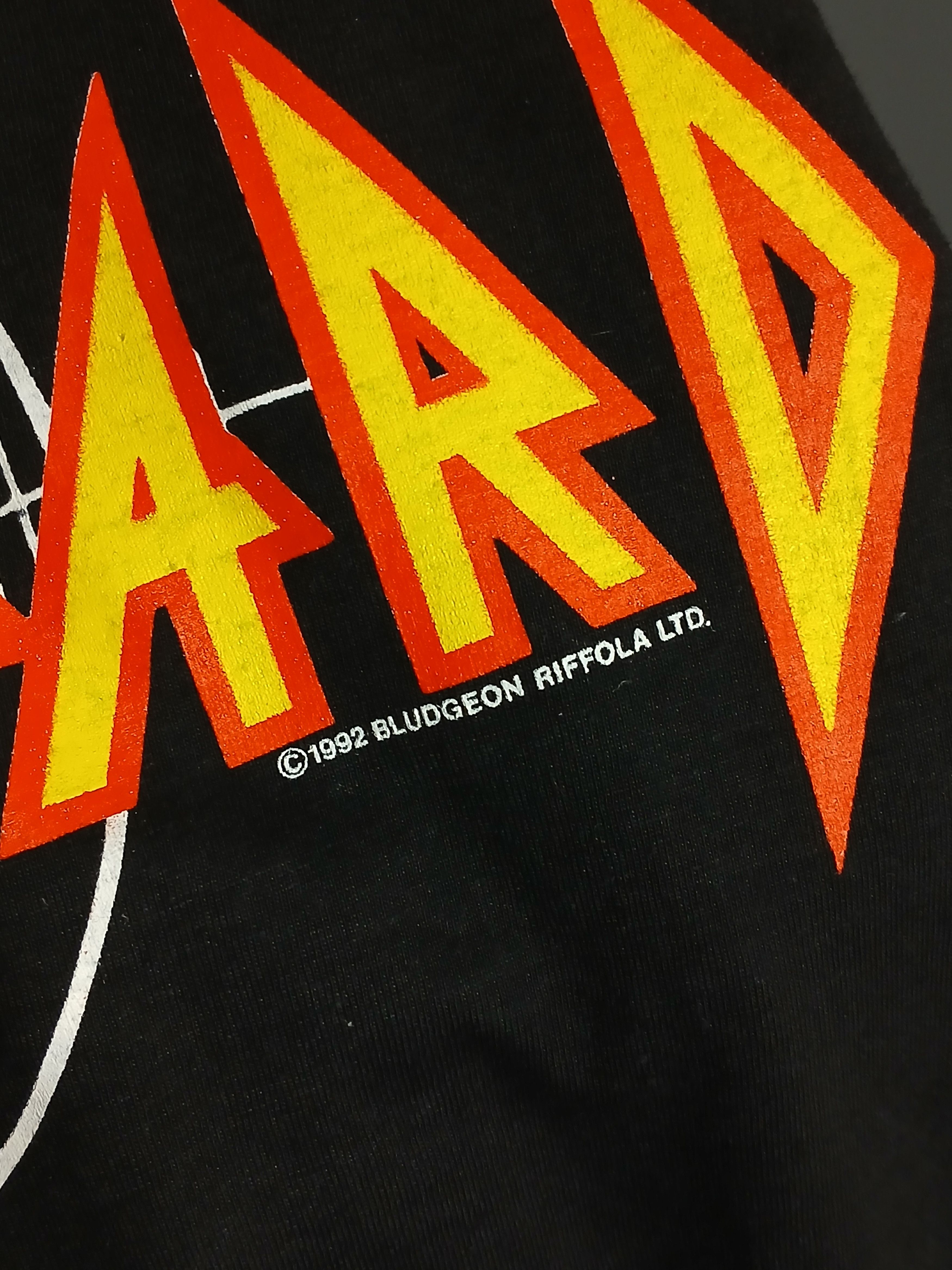Band Tees × Def Leppard × Vintage Vintage 1992 Def Lepard Single Stitch T-Shirt Size US L / EU 52-54 / 3 - 4 Thumbnail