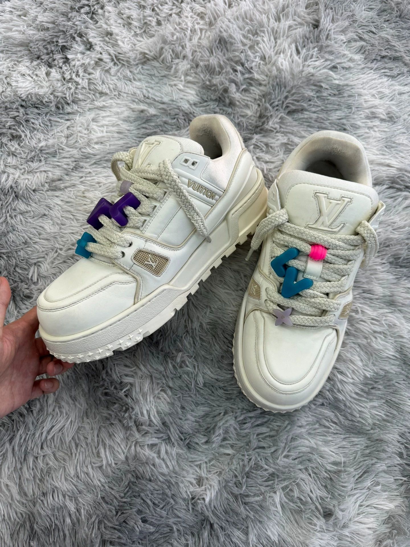 Louis Vuitton Louis Vuitton LV Trainer Maxi (White) Size US 10 / EU 43 - 8 Thumbnail