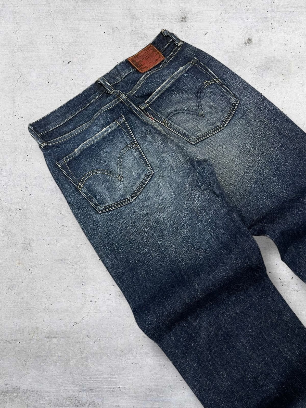 Levi's Vintage Clothing VINTAGE 502 LEVIS USA DESIGNER 90S INDIGO DISTRESSED DENIM Size US 29 - 15 Thumbnail