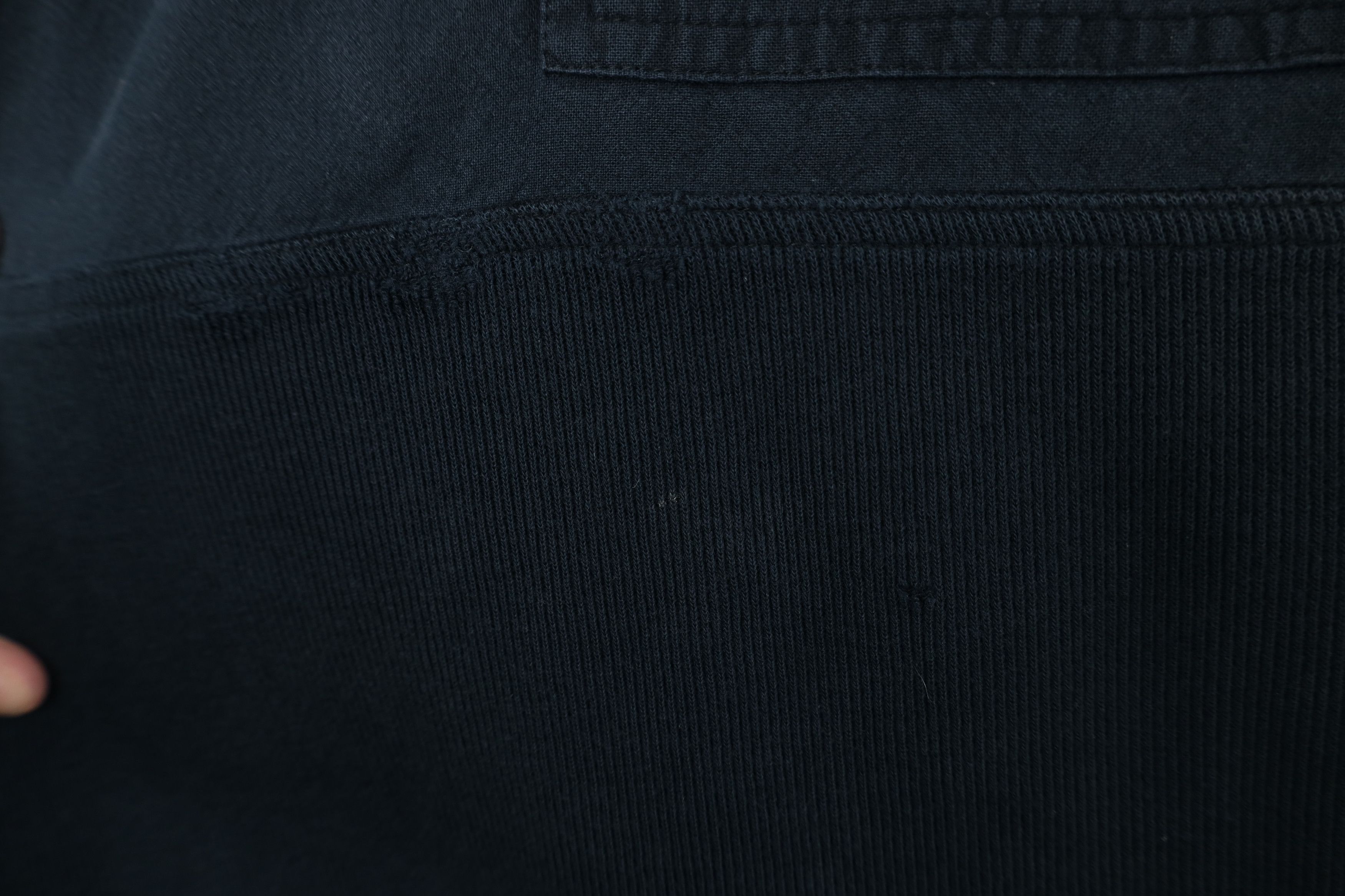 Vintage Vintage 90s Streetwear Ribbed Knit Pullover Polo Shirt Black Size US XXL / EU 58 / 5 - 4 Thumbnail