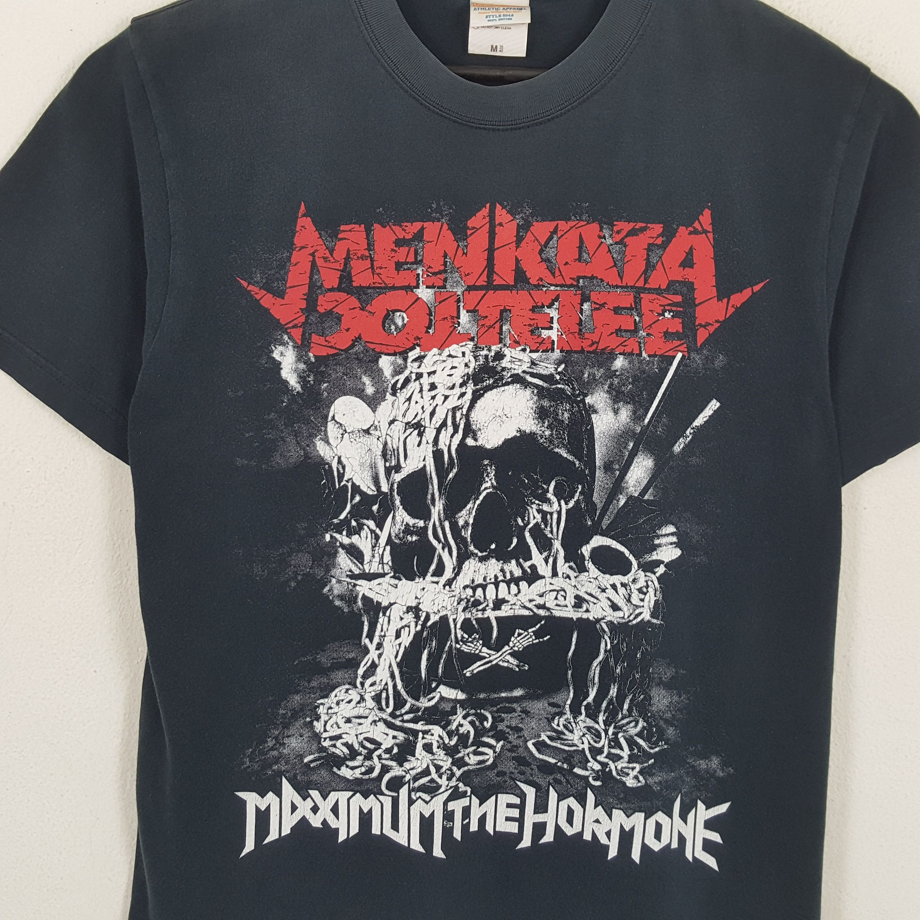 Band Tees × Vintage MAXIMUM THE HORMONE Rock Band Skulls Design Tshirt Size US M / EU 48-50 / 2 - 2 Thumbnail
