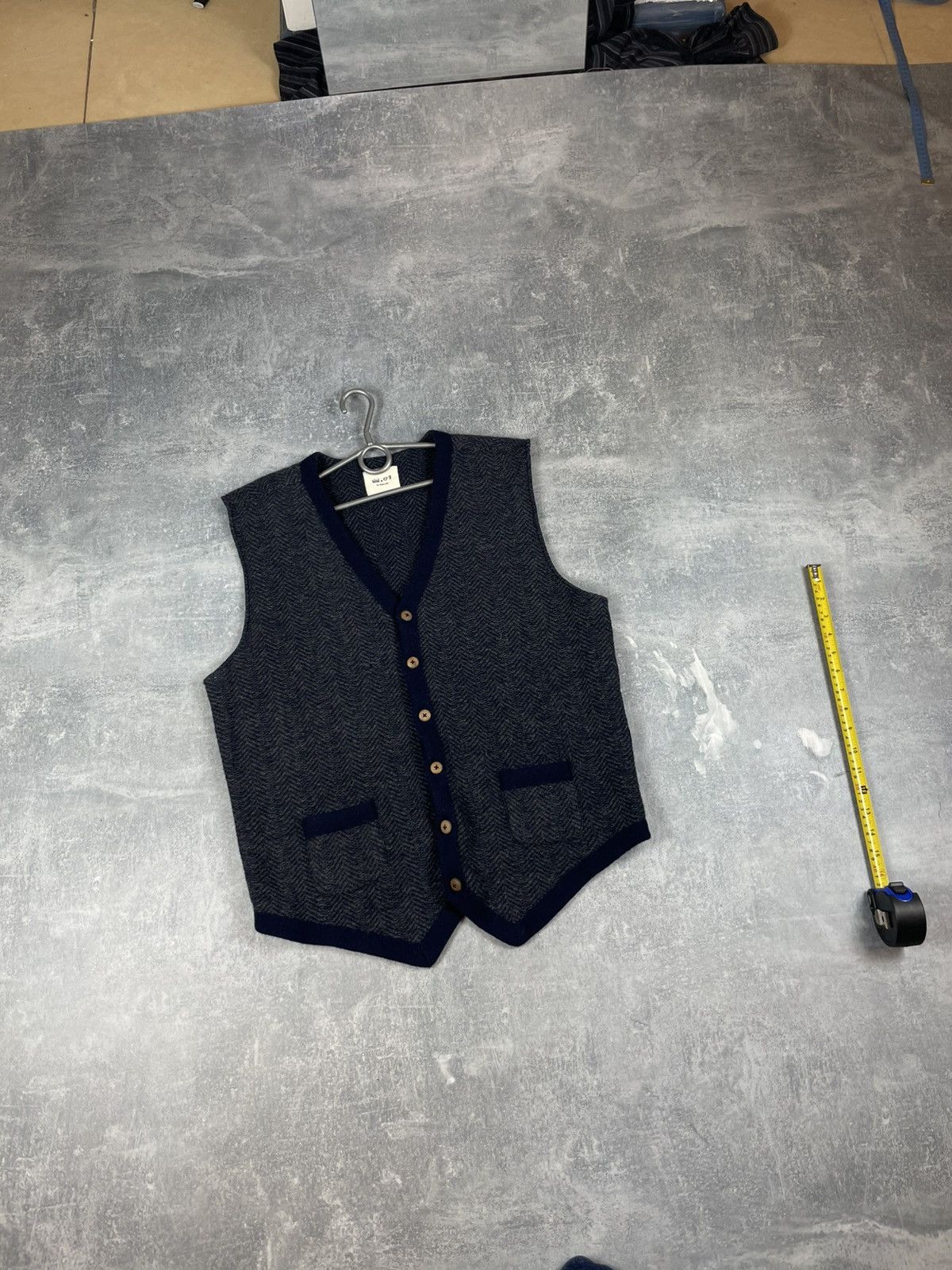 NN07 Japanese NN07 NN 07 No Nationality wool vest Size 44R - 1 Thumbnail
