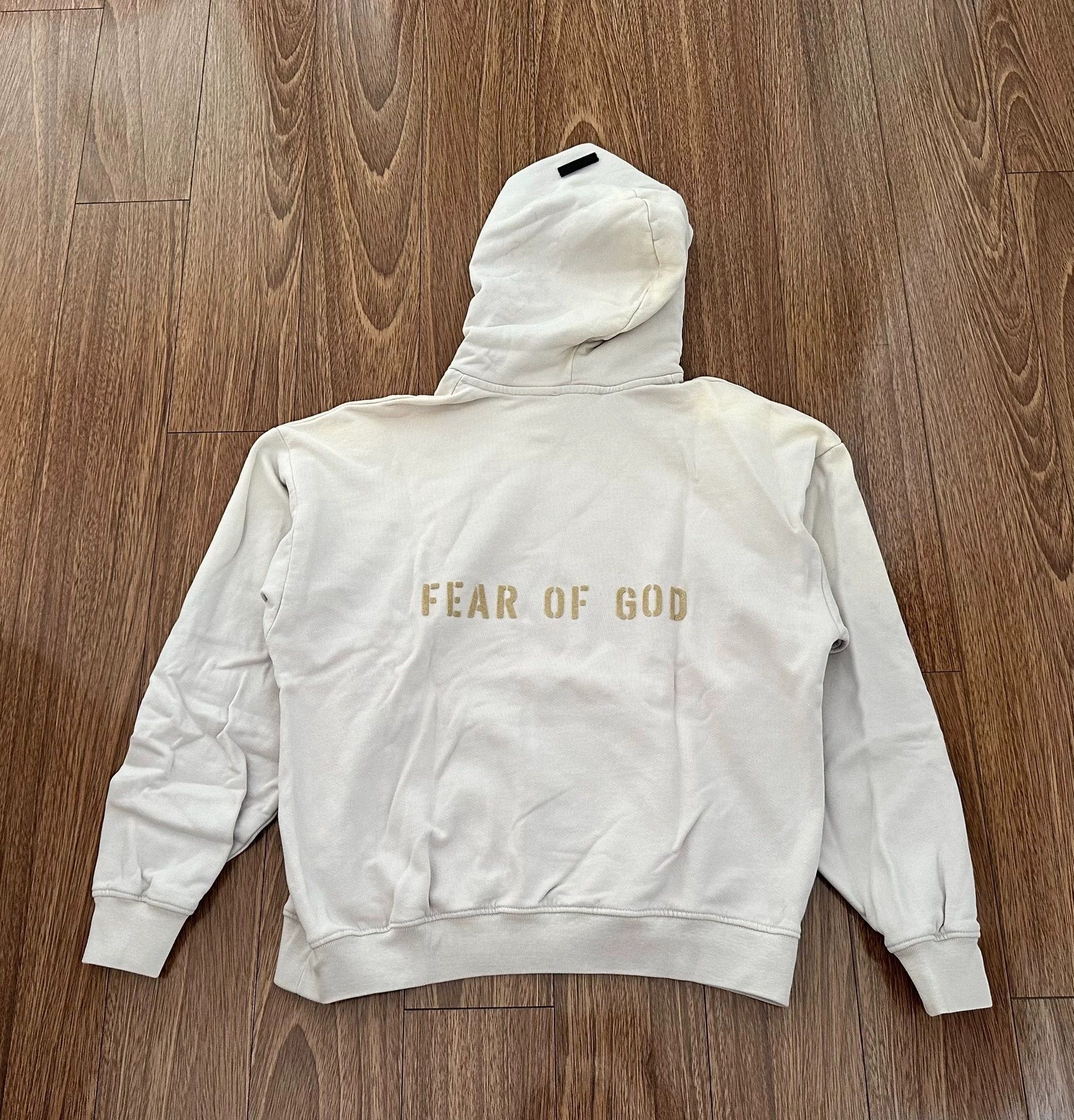 Fear of God FOG 7th Vintage Fade Flocked Hoodie S (Oversized) Size US S / EU 44-46 / 1 - 2 Thumbnail