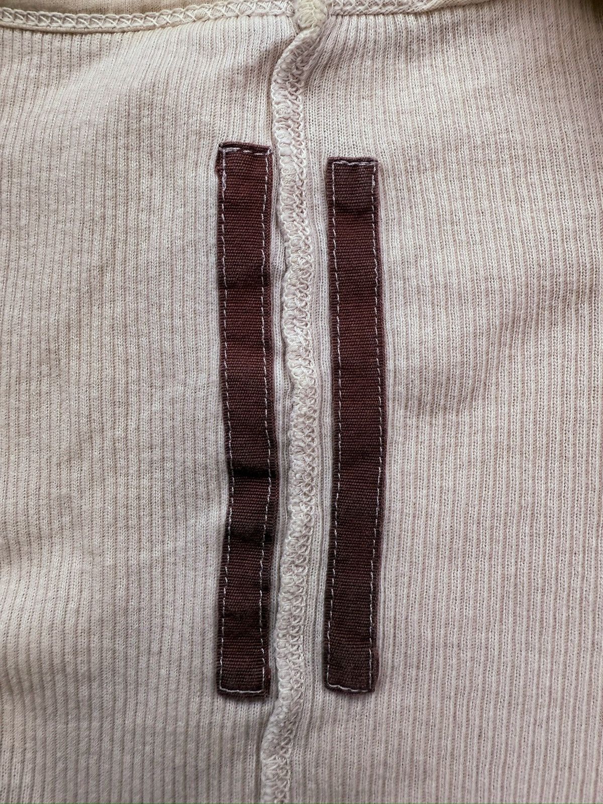 Rick Owens AW16 Rick Owens Ribbed V-Neck Long Sleeve Shirt Size US S / EU 44-46 / 1 - 2 Thumbnail