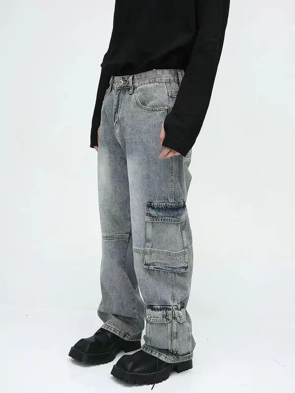 VIBE Retro baggy cargo jeans with big pockets Size US 32 / EU 48 - 5 Thumbnail