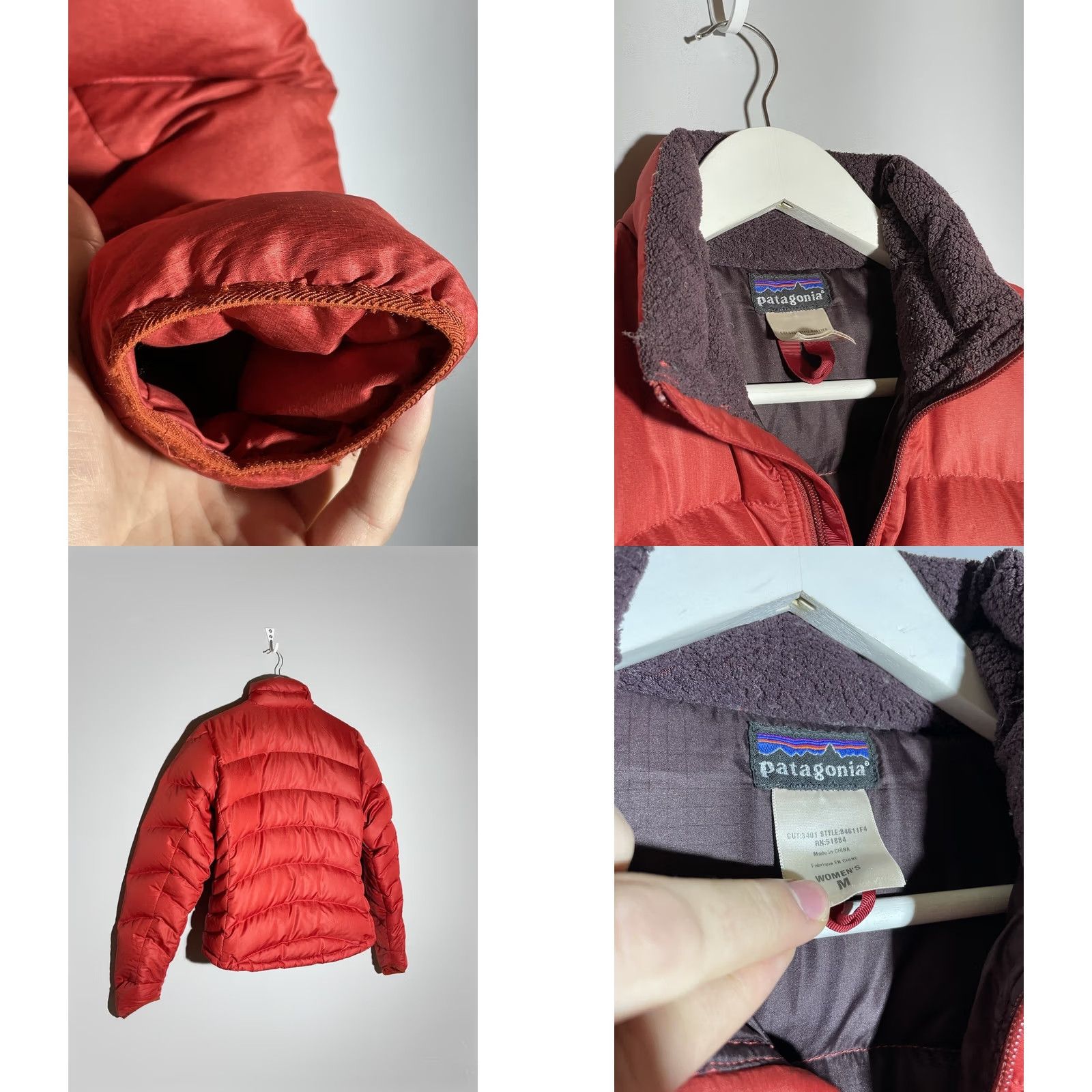 Patagonia Patagonia Jacket Puffer Women M Orange Down Zip 1/2 1/4 Full Zip Lightweight Pockets Logo Regular Size: M Womens Fall Winter Size M / US 6-8 / IT 42-44 - 8 Thumbnail