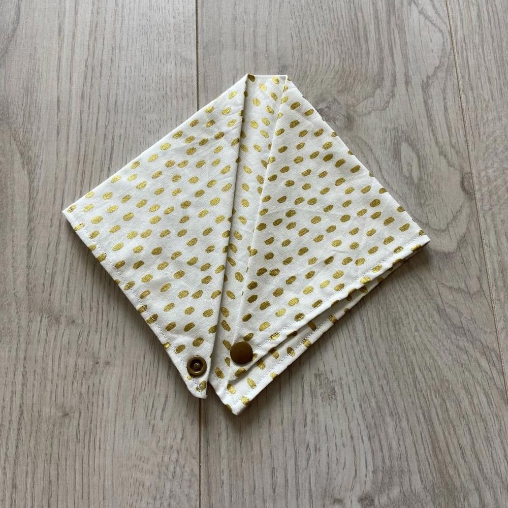 Designer Paw Heaven Co White Sparkle Polk Dot Bandana Size ONE SIZE - 5 Thumbnail