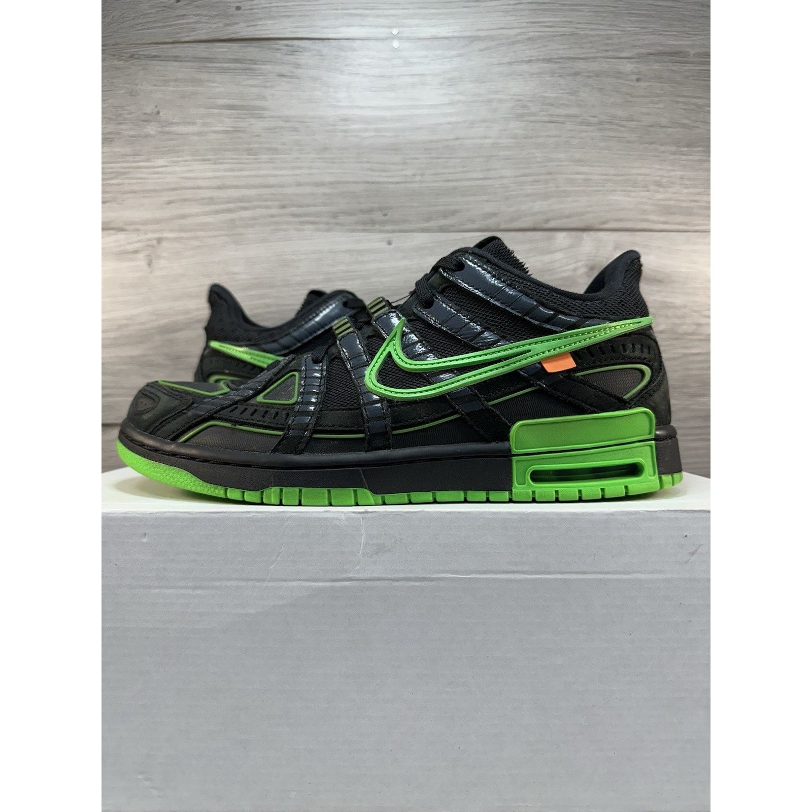 Nike × Off-White Nike Air Rubber Dunk x Off-White Low Green Strike - Size 9.5 Size US 9.5 / EU 42-43 - 1 Thumbnail