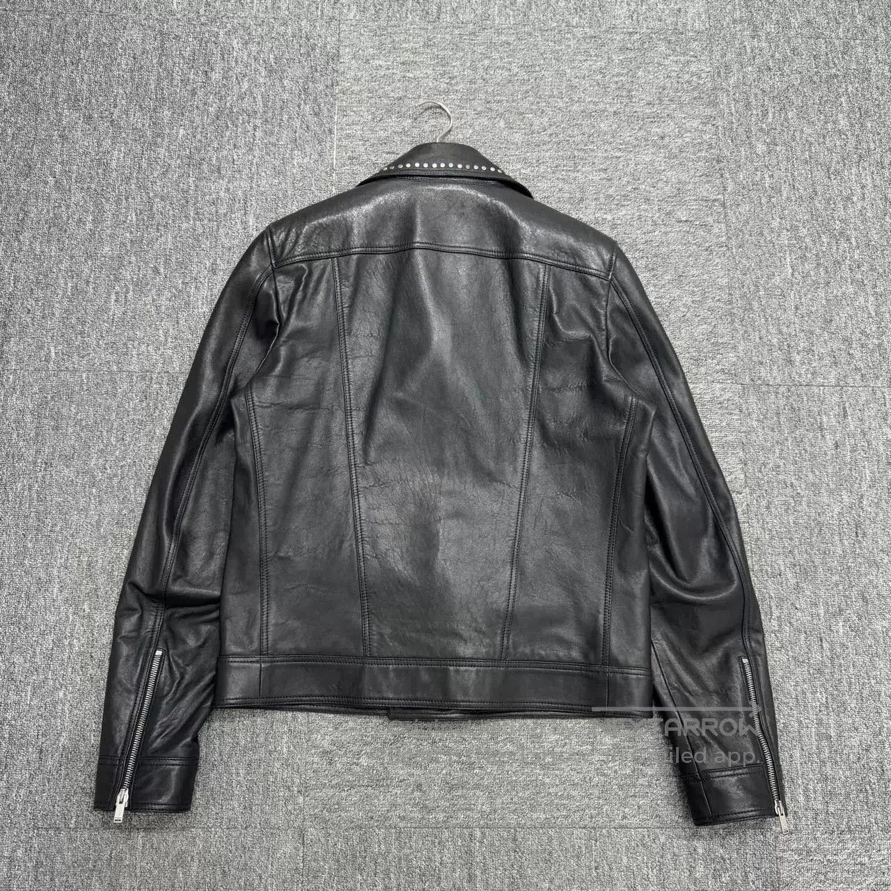 Saint Laurent Paris SLP Logo Rivet Sheepskin Moto Jacket. Size US M / EU 48-50 / 2 - 5 Thumbnail