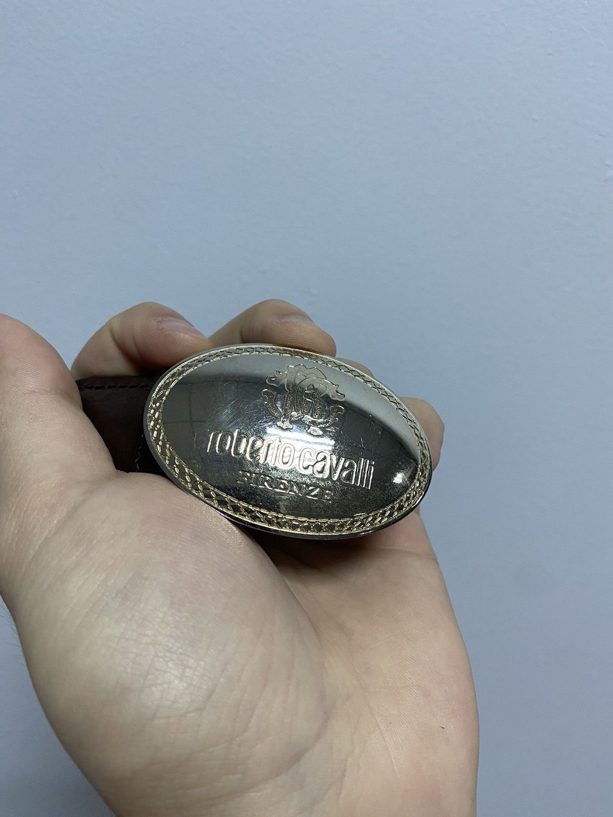 Roberto Cavalli × Vintage Roberto Cavalli belt vintage buckle logo luxury Size ONE SIZE - 2 Thumbnail