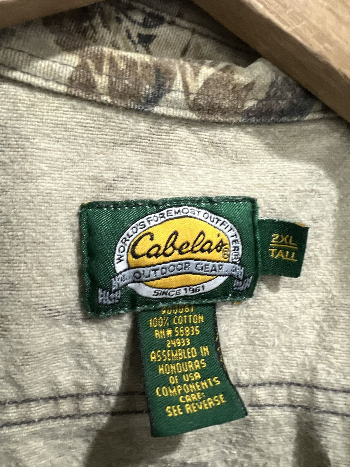 Vintage Vtg Cabelas Camo Real Tree Mossy Oaks Button Up Shirt xxl Size US XXL / EU 58 / 5 - 4 Thumbnail