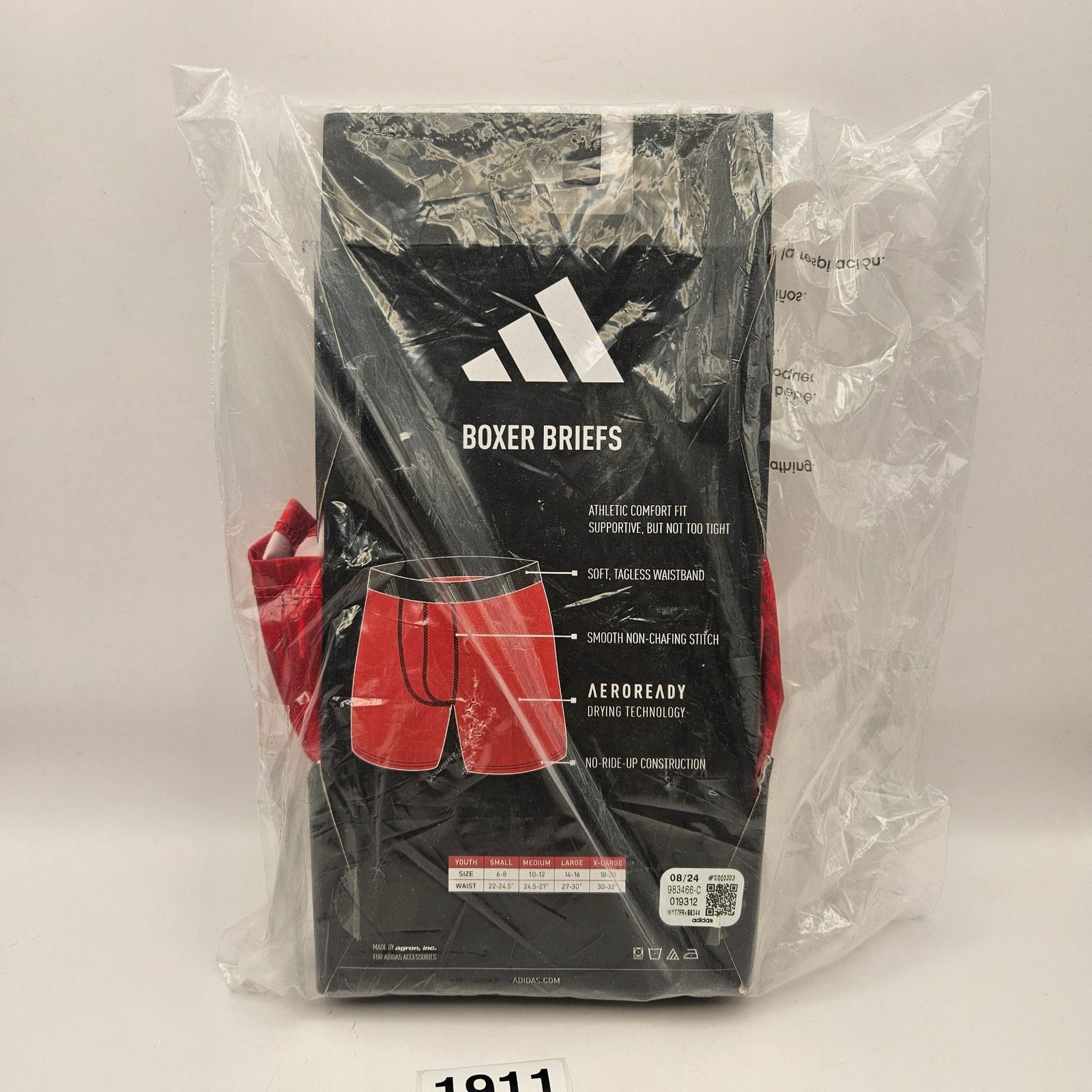 Adidas ADIDAS YOUTH SMALL 4PK MICROFIBER BOXER BRIEF MULTIPACK Size ONE SIZE - 2 Thumbnail