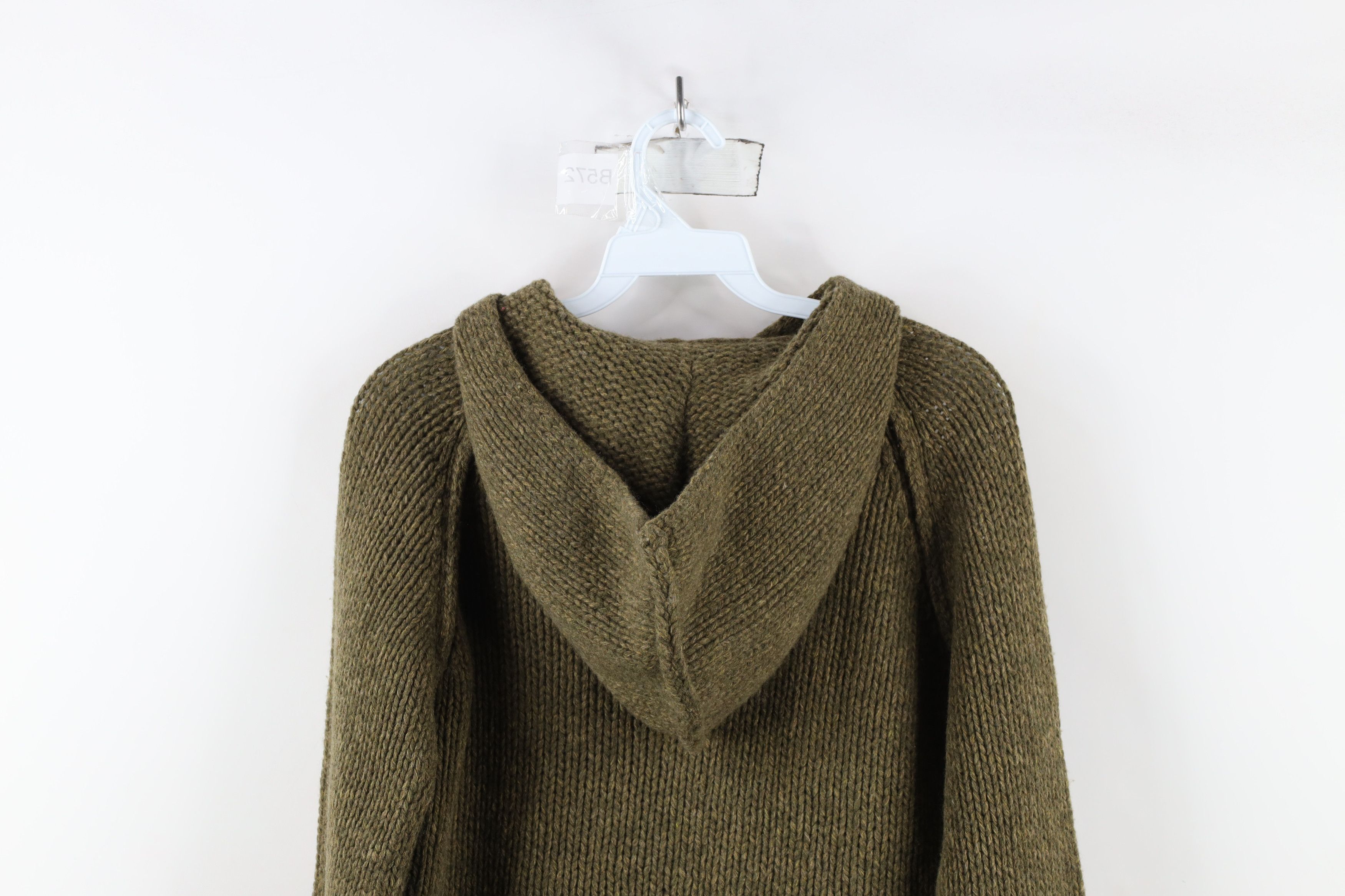 Abercrombie & Fitch × Vintage Vintage 90s Y2K Abercrombie & Fitch Knit Hoodie Babydoll Size M / US 6-8 / IT 42-44 - 9 Thumbnail