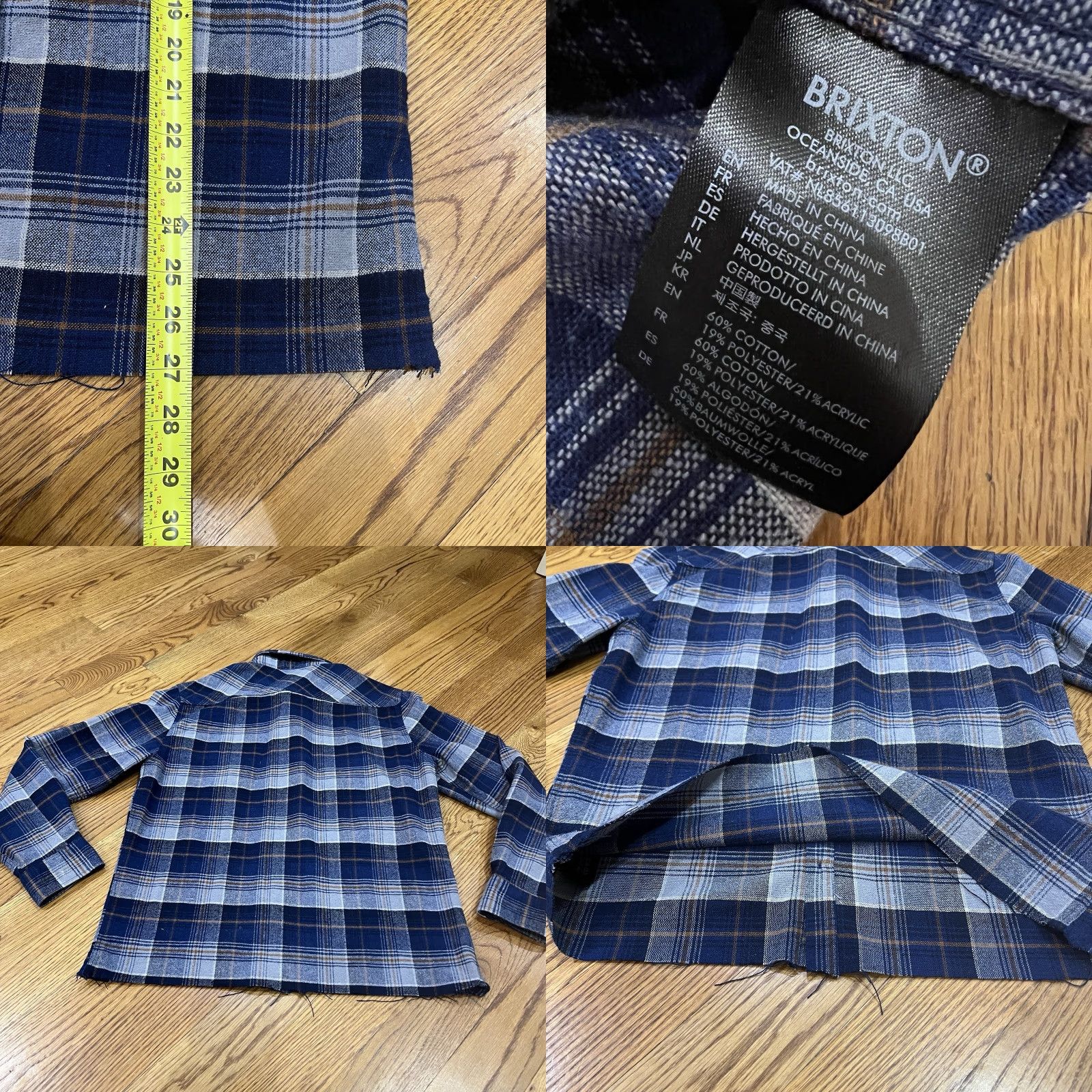 Brixton Brixton Long sleeve Button-down shirt mens M Standard fit bowery flannel Plaid Shirt Size US M / EU 48-50 / 2 - 8 Thumbnail