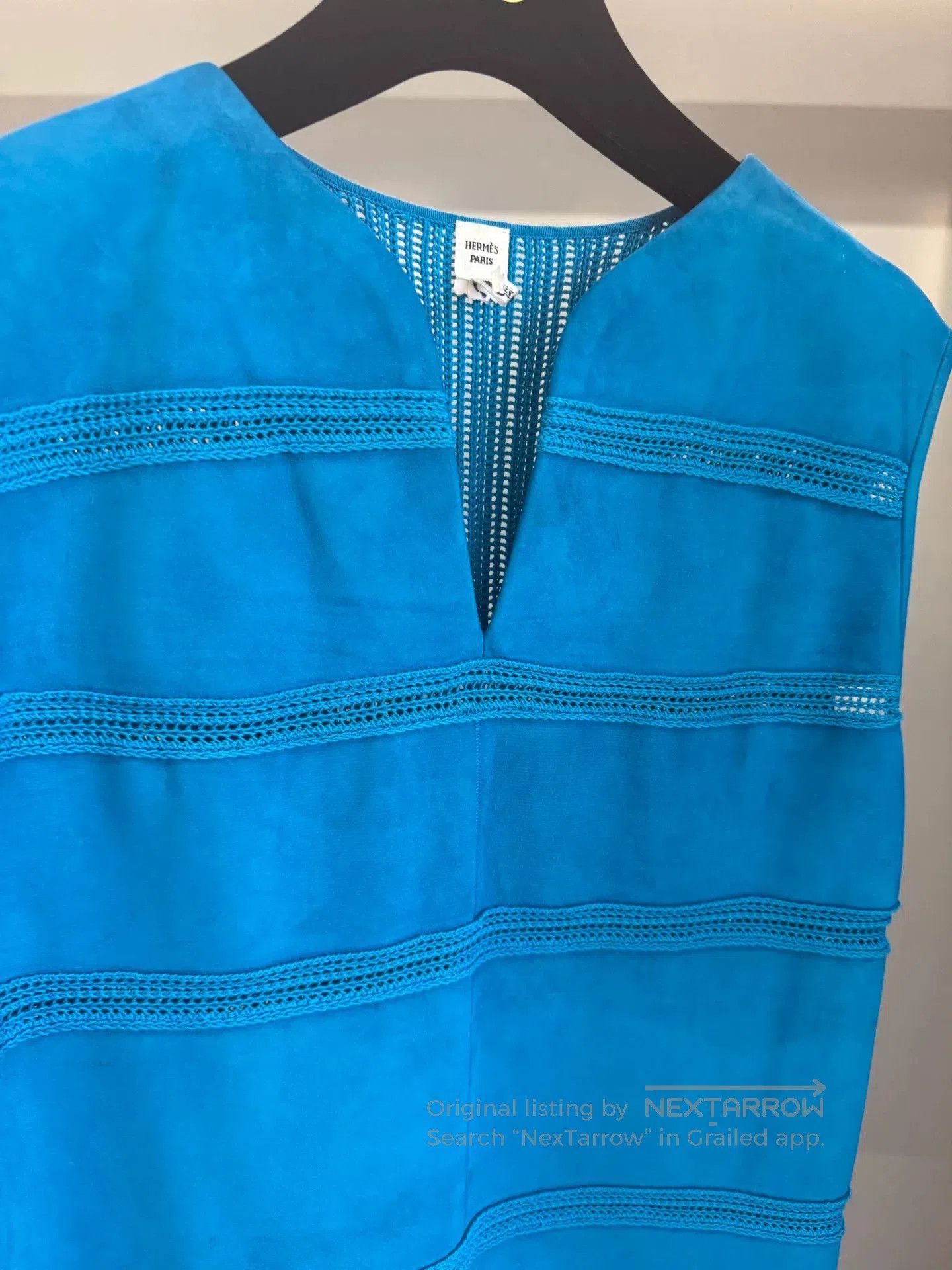 Hermes HERMES Suede Lambskin Dress. Size XS / US 0-2 / IT 36-38 - 2 Thumbnail
