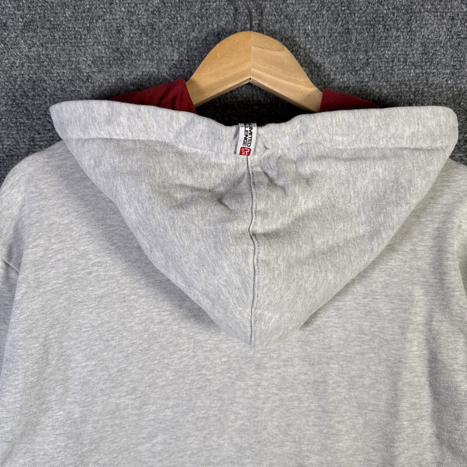 Evisu Vintage EVISU Hoodie Mens Large Gray Y2K Embroidered Jeans Size US L / EU 52-54 / 3 - 7 Thumbnail