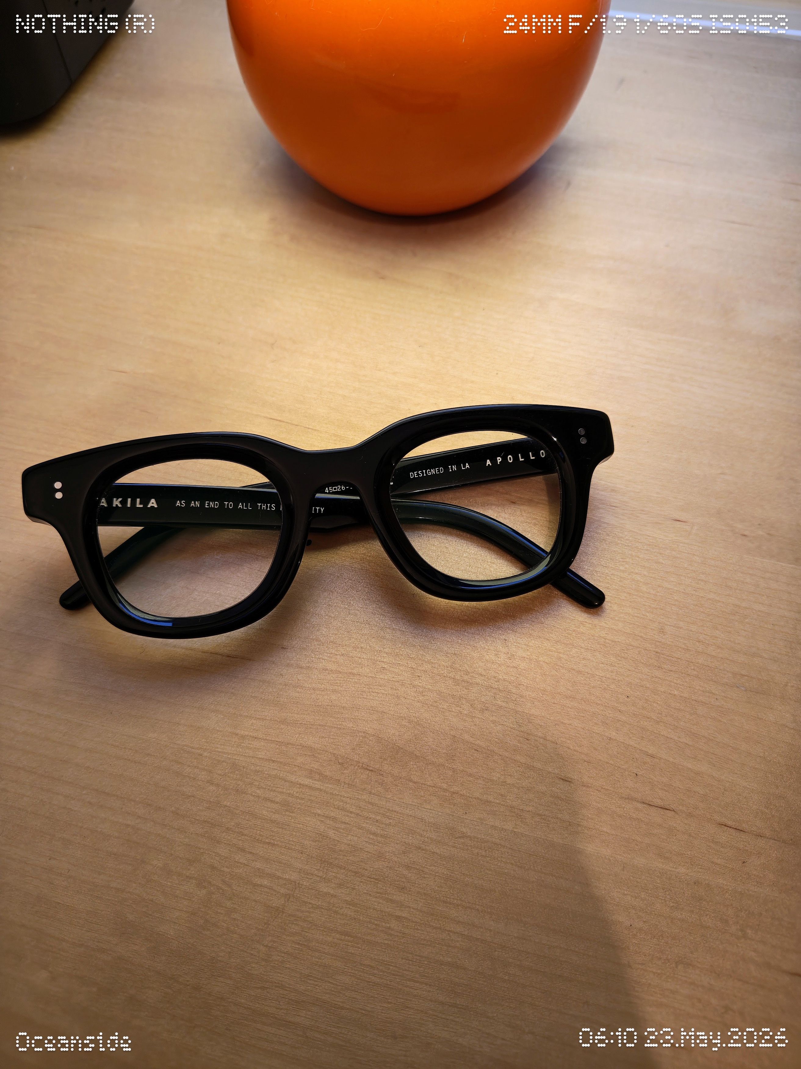 Akila AKILA Apollo Black Unisex Optical Frames / Sunglasses 45-26 Size ONE SIZE - 2 Thumbnail