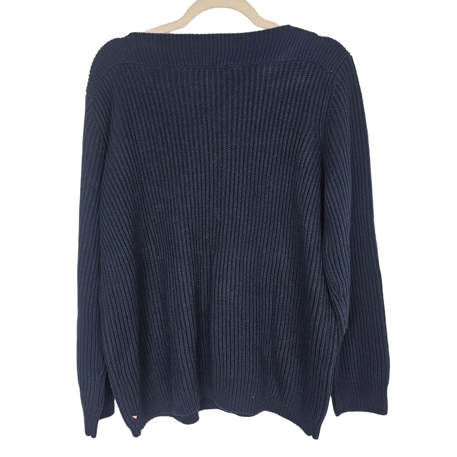 Tommy Hilfiger Tommy Hilfiger Womens Cate Fisherman Sweater Cable Knit Size L / US 10 / IT 46 - 9 Thumbnail