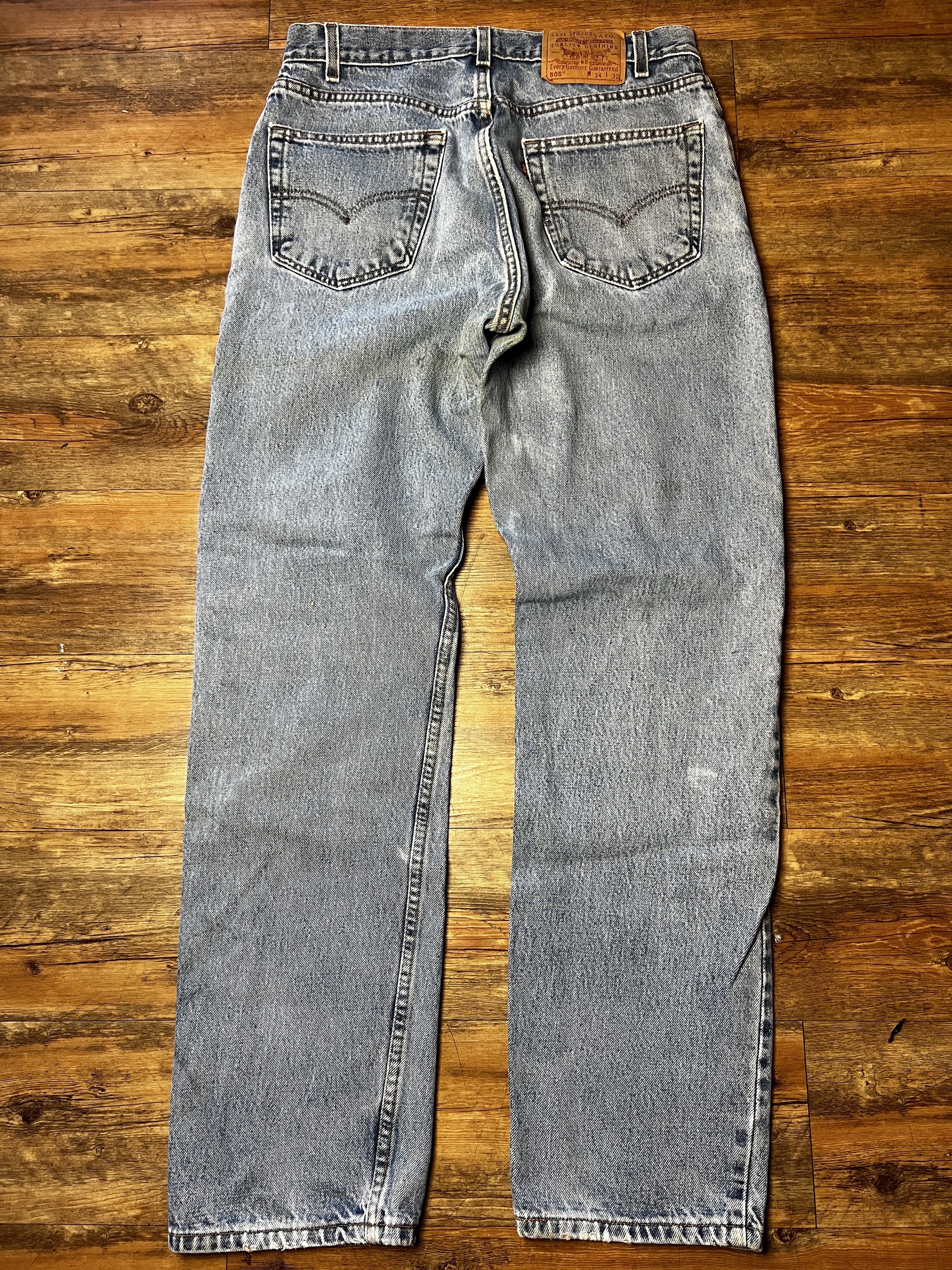 Levi's Vintage Clothing Vintage 505 Levi's Regular Fit Straight Leg Zipper Fly Denim Size US 34 / EU 50 - 9 Thumbnail