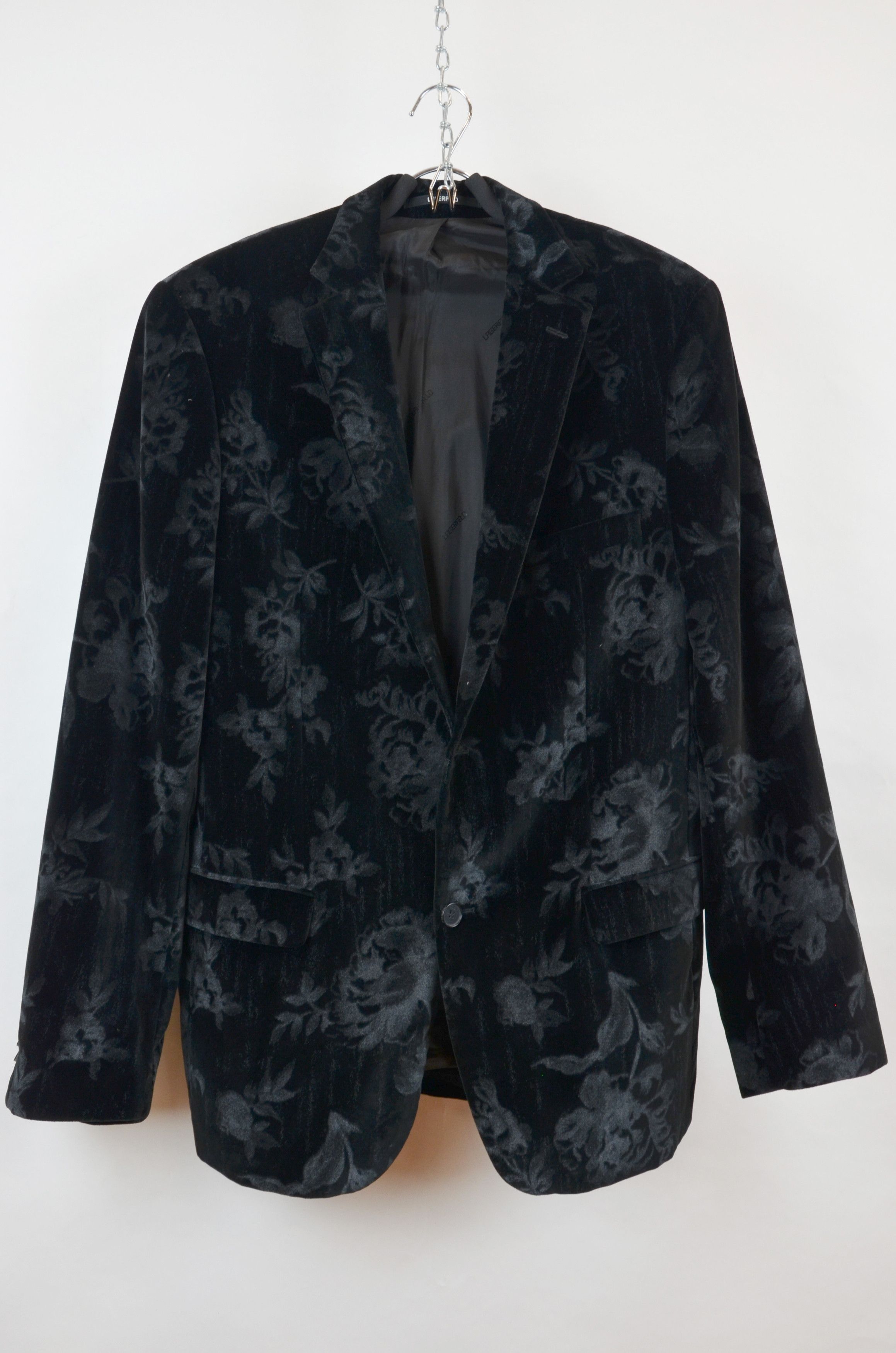 Karl Lagerfeld Lagerfeld Tailored Rose Floral Print Blazer size 46 Size 46R - 1 Thumbnail