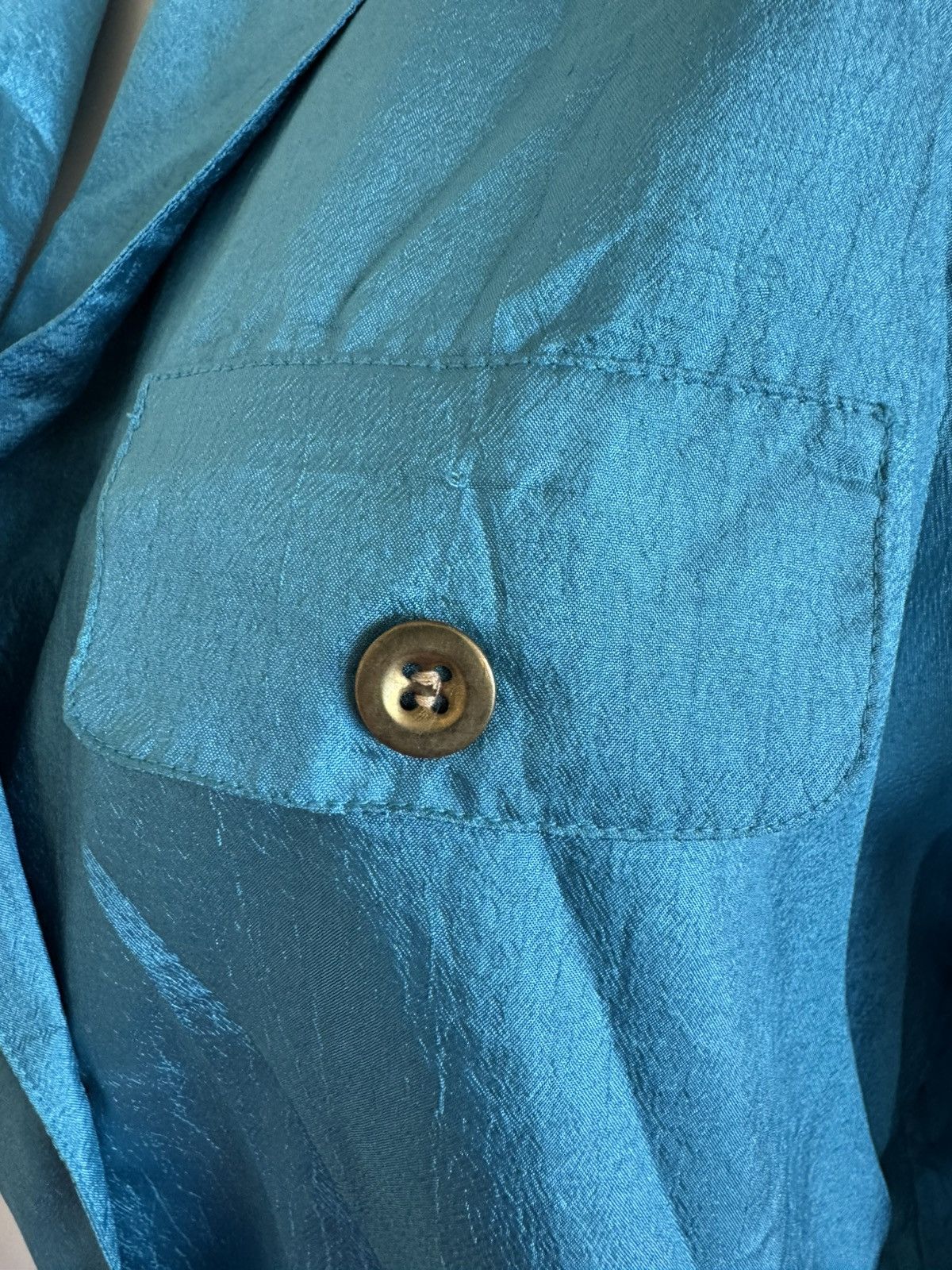 Other D.K Gold L women’s 80s vintage silky satin teal electric Size M / US 6-8 / IT 42-44 - 4 Thumbnail