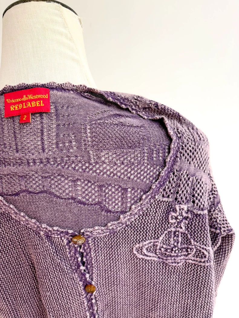 Vivienne Westwood Vivienne Westwood Purple knitted Saturn cardigan Size M / US 6-8 / IT 42-44 - 6 Thumbnail